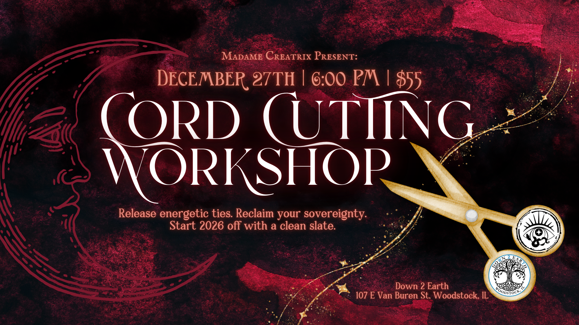 Cord Cutting Workshop on December 27 in Woodstock, Illinois.