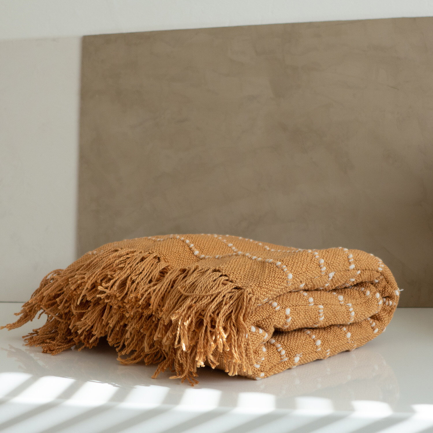 Ochre with Natural Striped Blankets .jpg