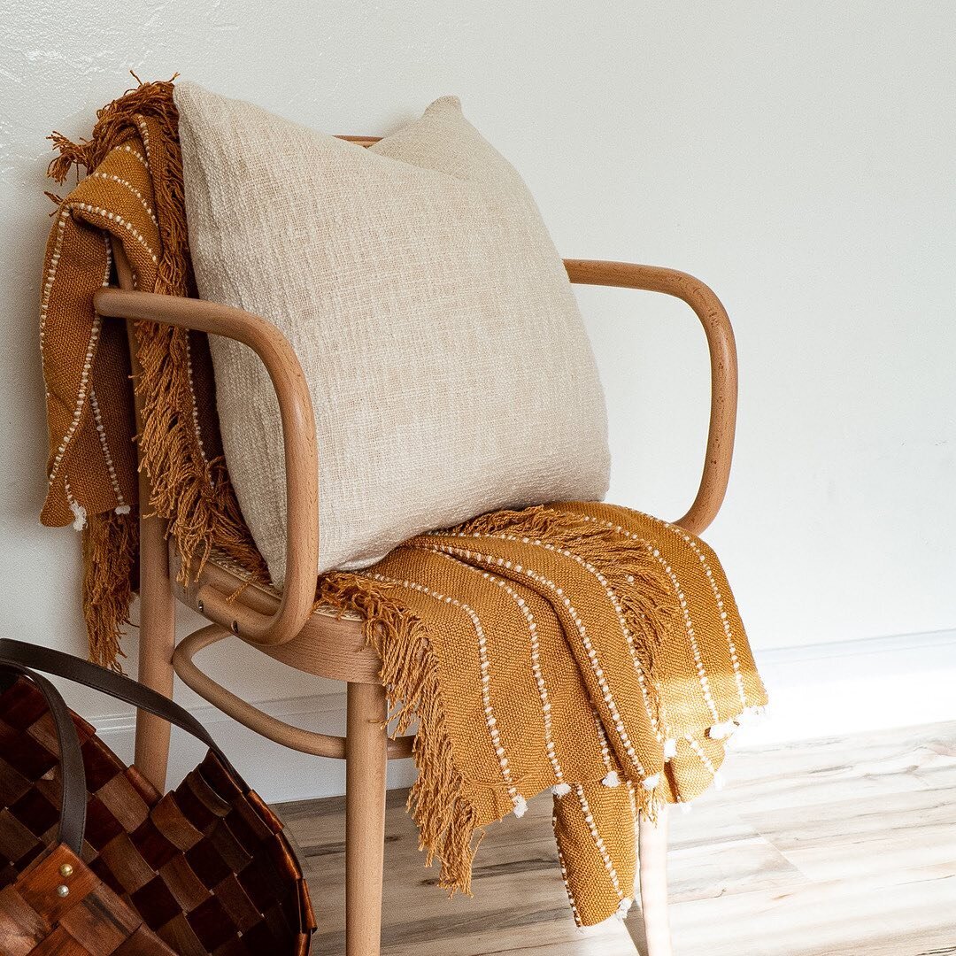 Not only do our textiles look beautiful in our homes, but they are handmade with intention.