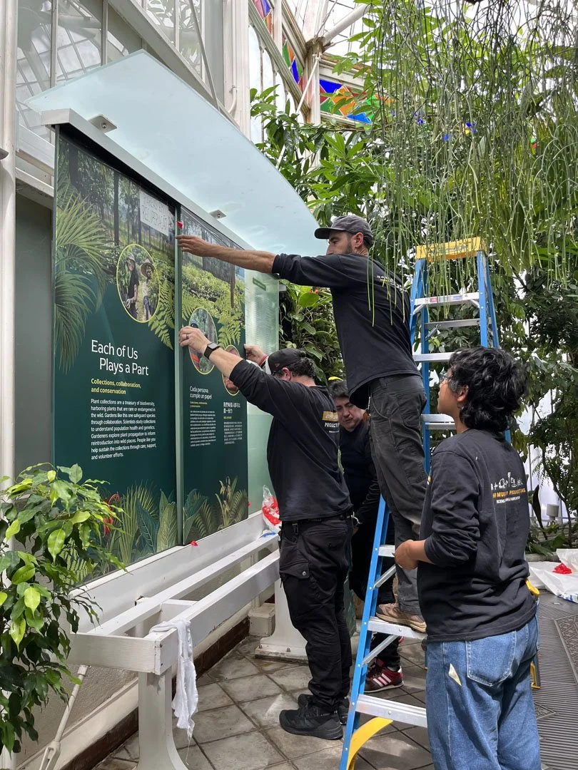 John Murray Productions fabricated and installed new interpretive signage. 