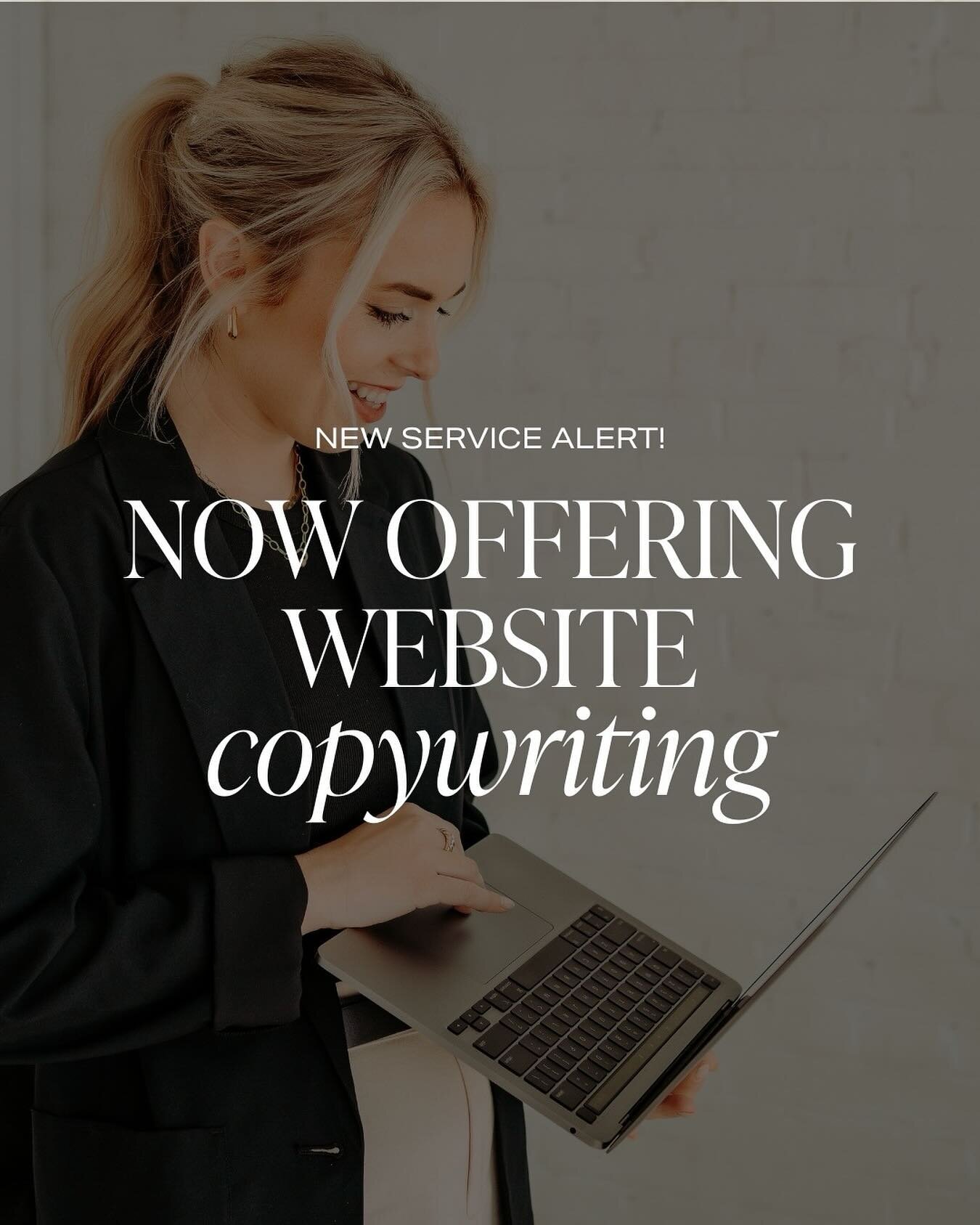 So you don&rsquo;t actually want to sit down and write all of your website copy? We didn&rsquo;t think so... 
⠀⠀⠀⠀⠀⠀⠀⠀⠀
The days of staring at your blinking cursor are over ladies ✋🏼
⠀⠀⠀⠀⠀⠀⠀⠀⠀
We are proud to officially announce that we now offer fu