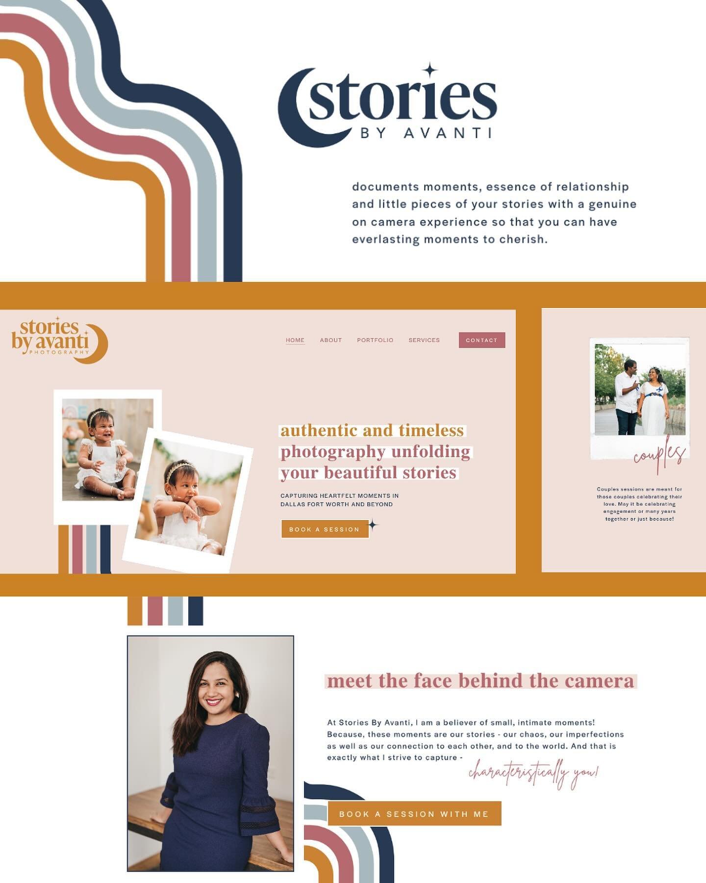 Today&rsquo;s DREAMY website reveal! 🌙

This one is dedicated to our amazing client Avanti, the owner of Stories By Avanti. 

As a natural storyteller, Avanti wanted her brand, Stories By Avanti, to capture every special moment in her clients lives 