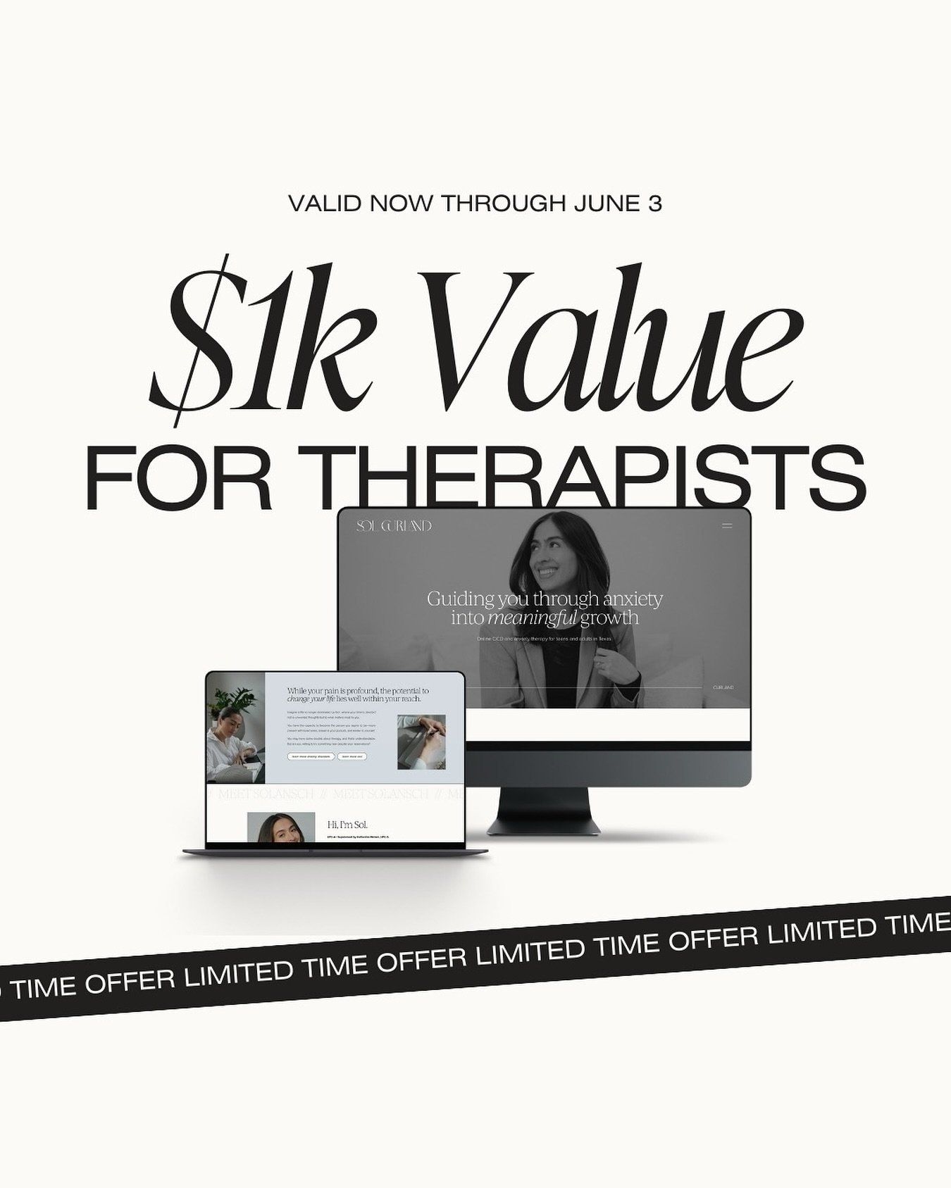 This one&rsquo;s just for you, my therapist gals! 

If you&rsquo;re a therapist looking to cut through the noise and build a brand and website that attracts the right people at the right price, then we have something special for you&hellip;
 
Therapy