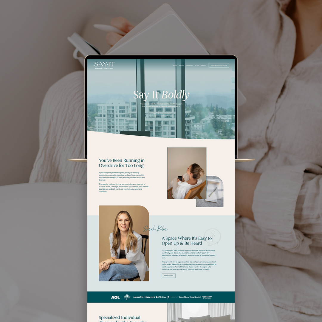 homepage design for sayit mental health by brandwell COVER.png