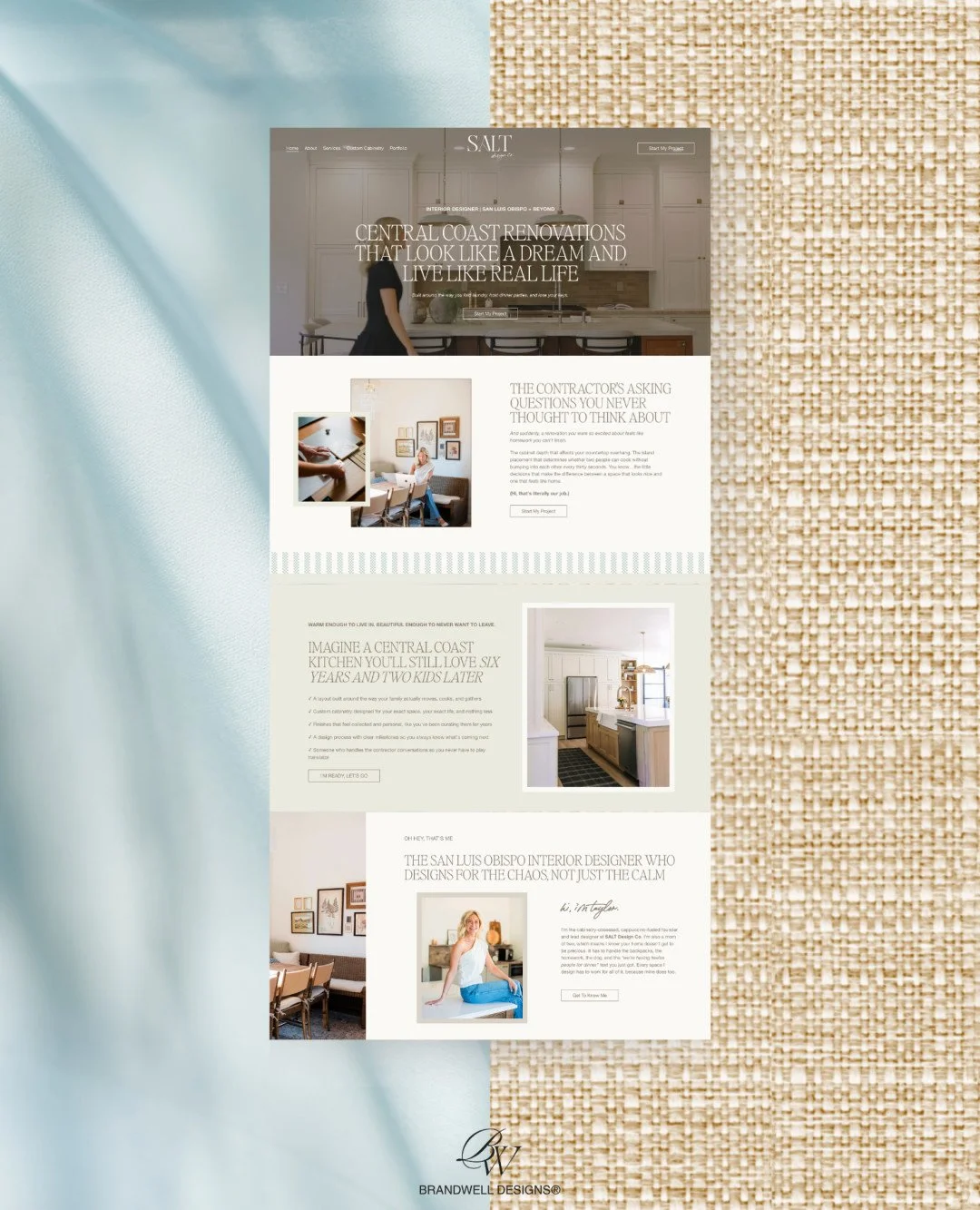 Website Design inspired by elements of the coast and luxurious textures for an interior designer.

BrandWell Designs for @salt.design.collective 🤍💻