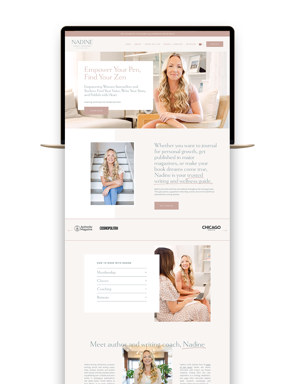 Nadine Kenney Johnstone Web Design | BrandWell Designs