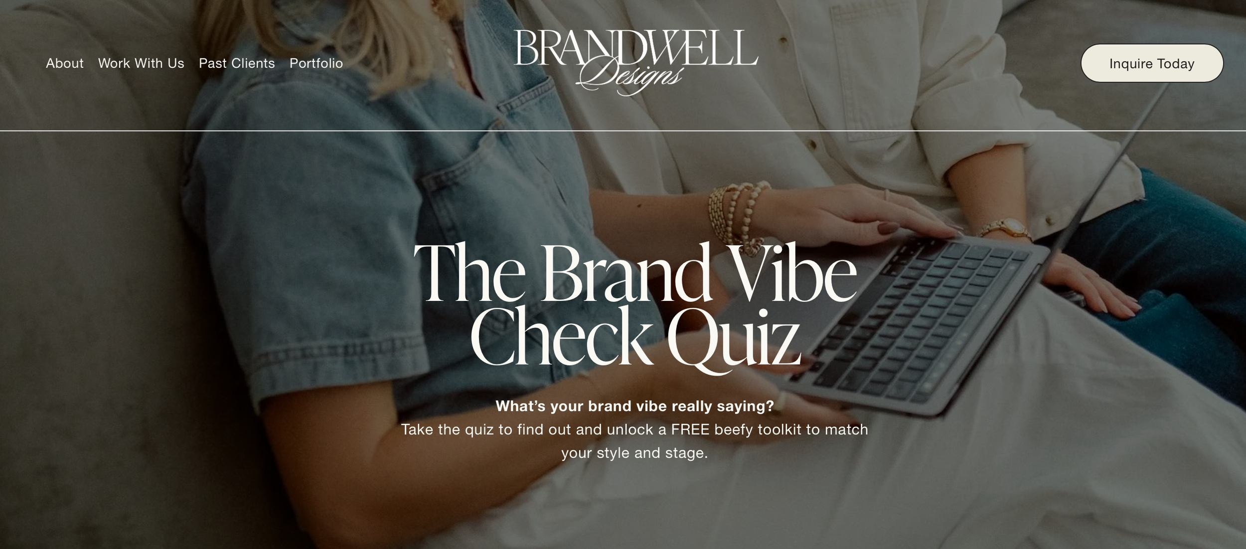 BrandWell quiz lead magnet built using Interact