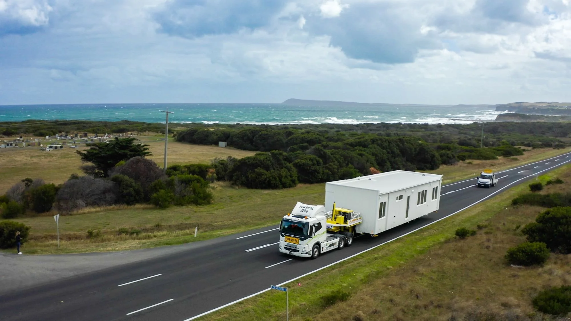 Cape Paterson Project: Delivering a Low-Carbon Modular Home with Electric Truck Transport