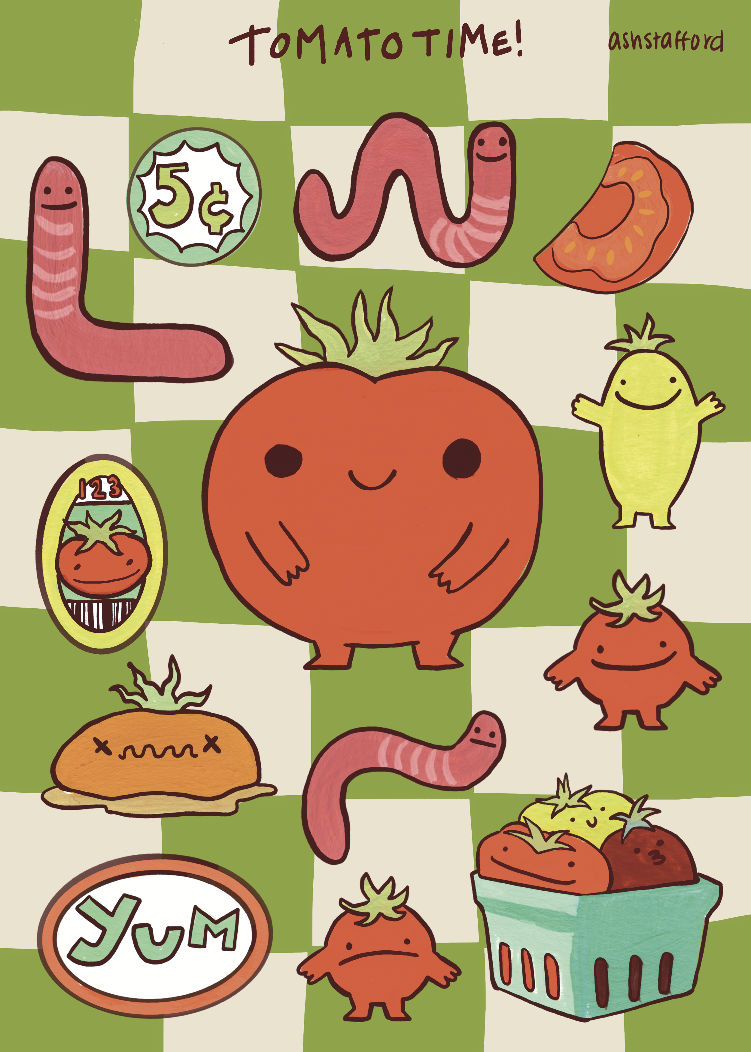 Tomato Time Sticker Sheet