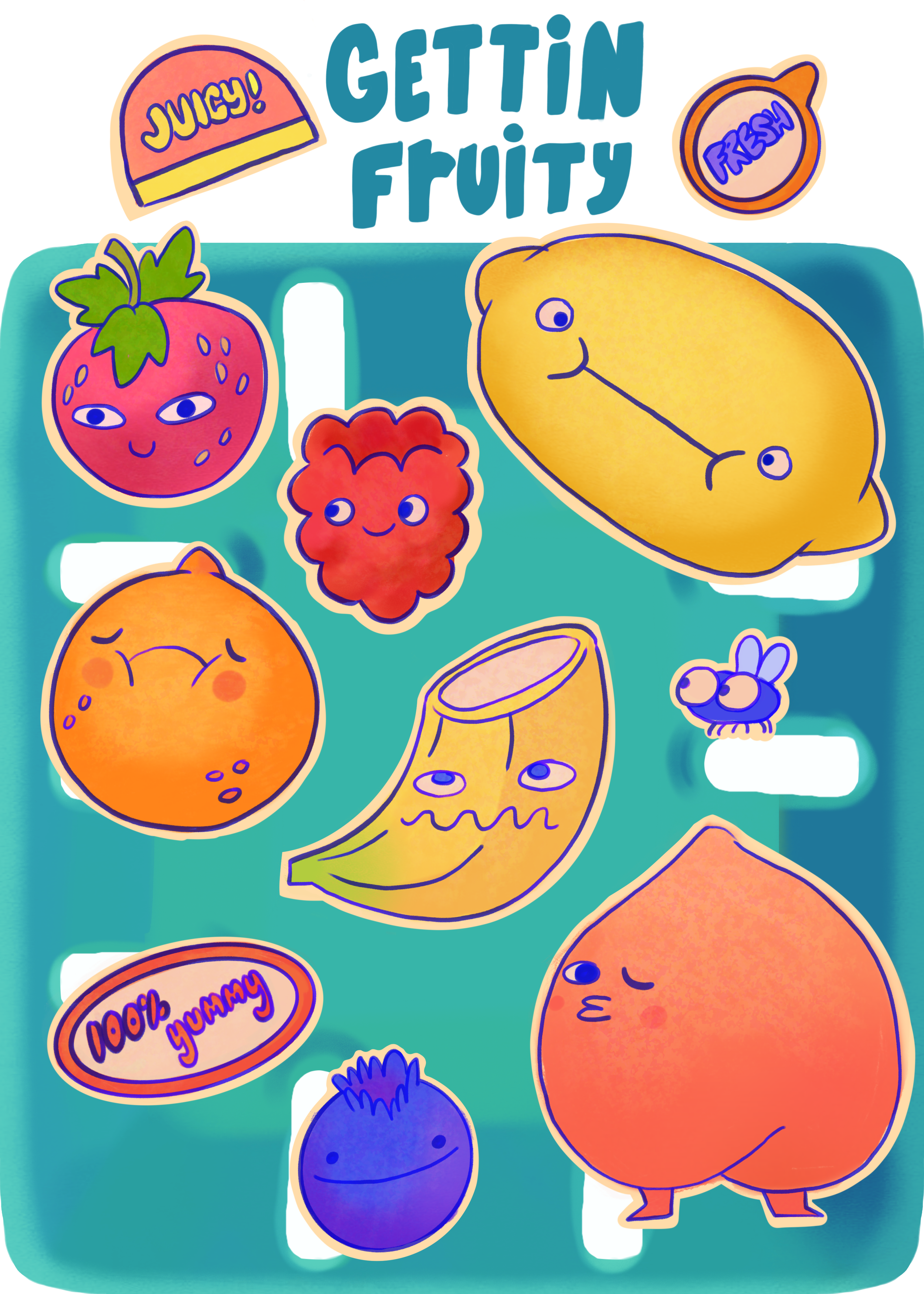 Gettin Fruity Sticker Sheet