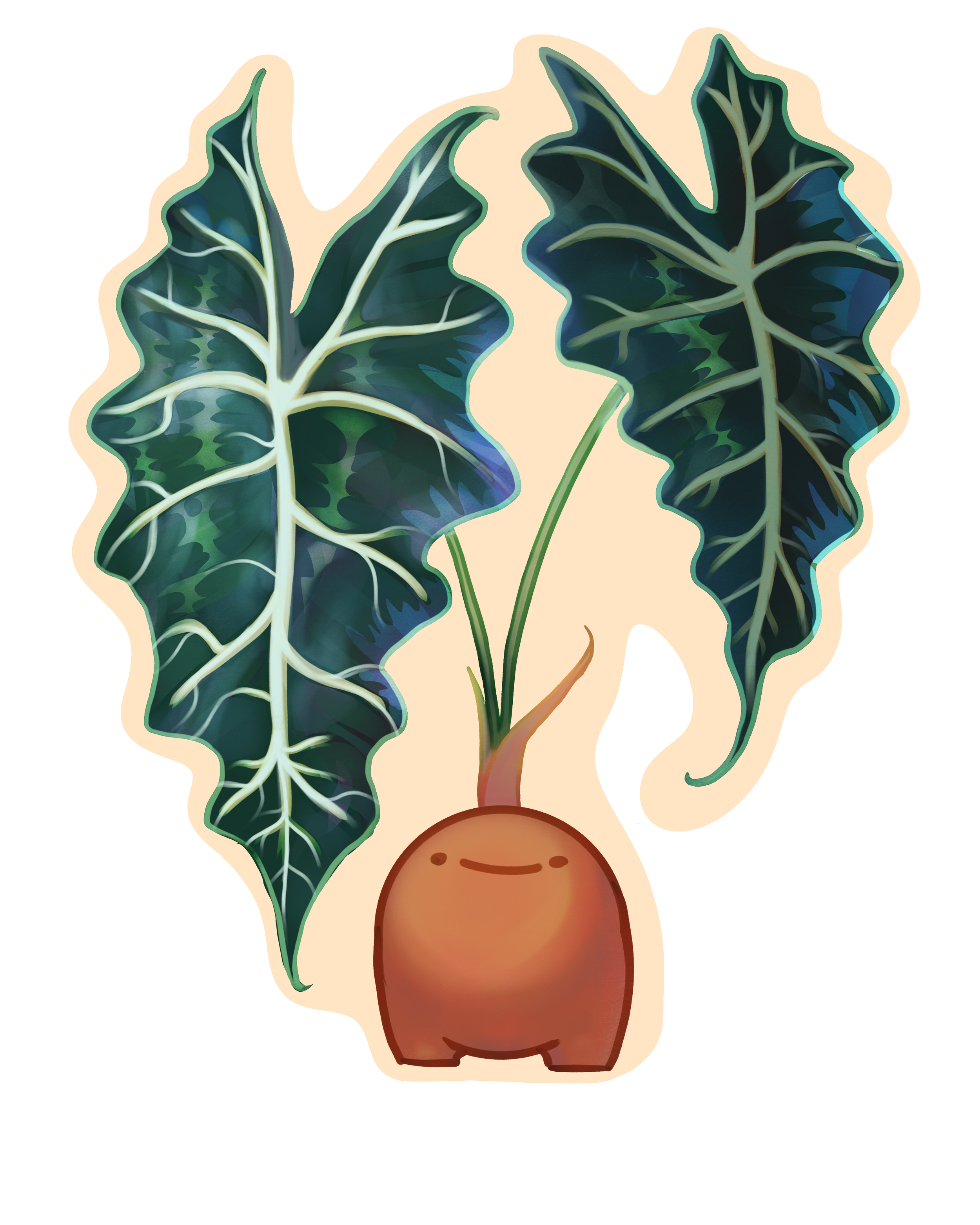 Alocasia Polly Sticker