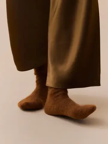 Ultra Soft Alpaca Bed Socks