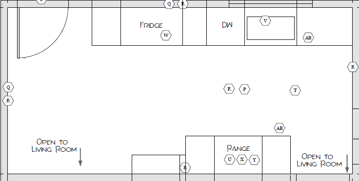A more open kitchen layout.
