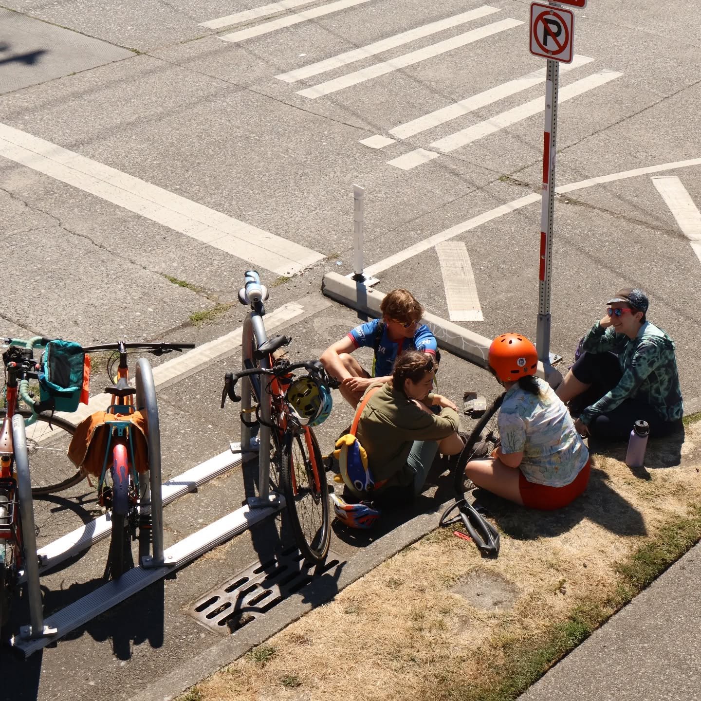 Summer, summer, summer! Hard to believe it's almost the end of July. It's been a busy one here at Free Range and we've been slinging bikes at a wild pace, but I couldn't help but take a moment to be utterly charmed by this group of sweeties catching 