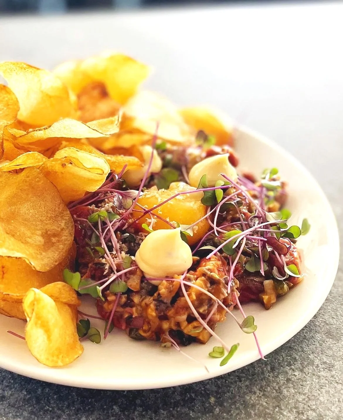 Tuna Tartare and house made chips