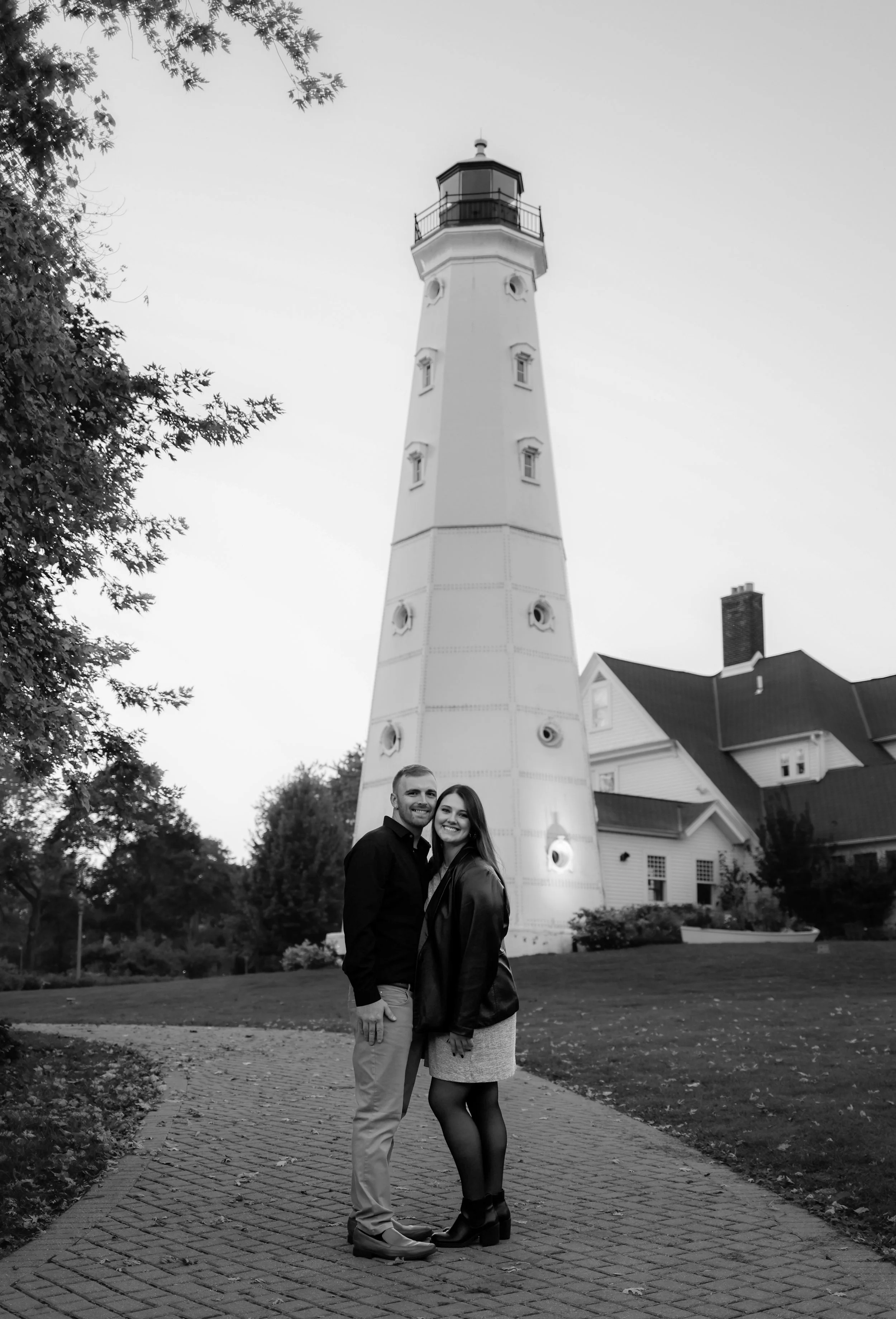 This was taken a few moments before Tyler proposed at Lake Park in Milwaukee.