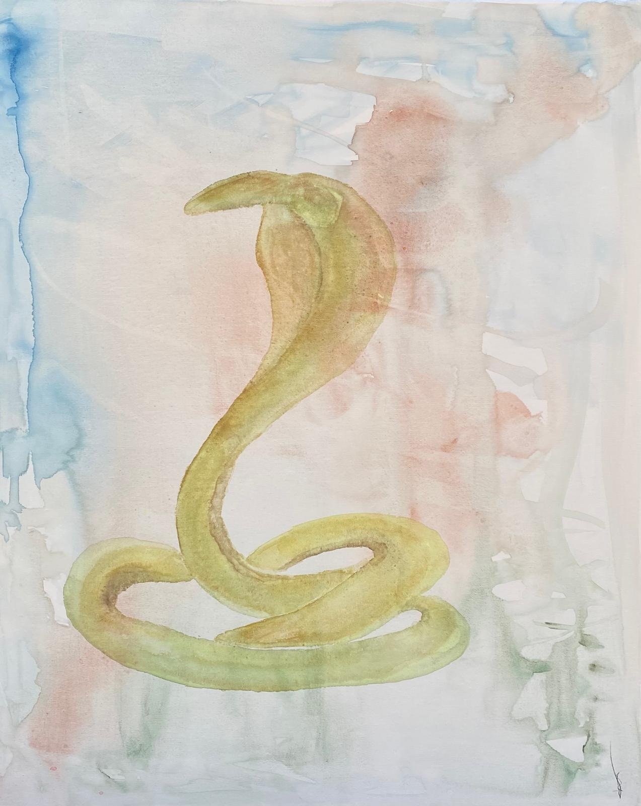 "Mother", 2024, Watercolor on canvas, 24x30 in