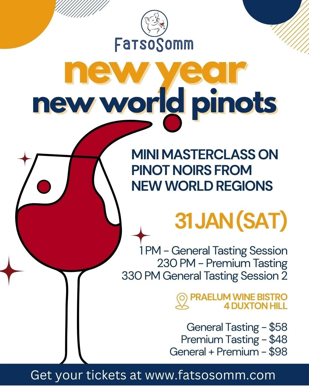 New Year New World Pinot Noir Masterclass!