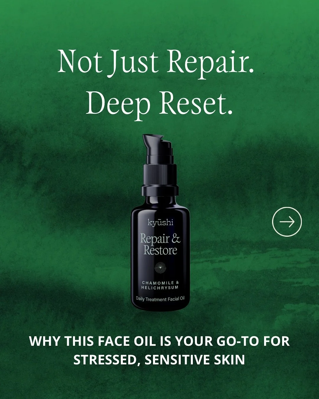 R E P A I R &amp;  R E S T O R E - Daily treatment Oil. AKA Chamomile &amp; Helichrysum 

Not all oils are created equal.
This one was designed for recovery.

When your skin feels inflamed, reactive, or sensitive to everything - Repair &amp; Restore 