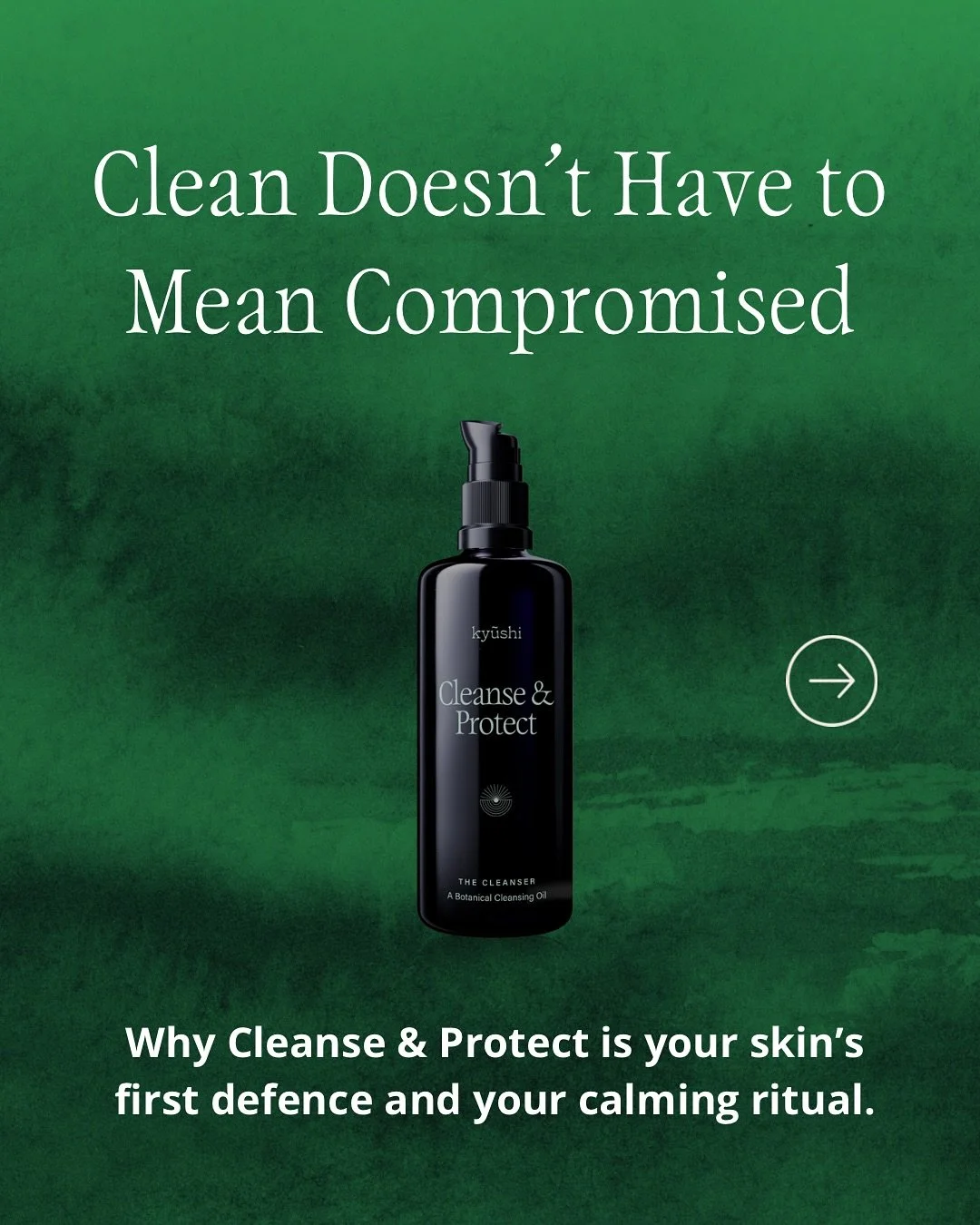 C L E A N S E &amp;  P R O T E C T 
Botanical Cleansing Oil 

Clean doesn&rsquo;t have to mean stripped.
Most cleansers overdo it. They foam, they sting, they strip and leave your skin barrier vulnerable.

Cleanse &amp; Protect does the opposite.

🧖