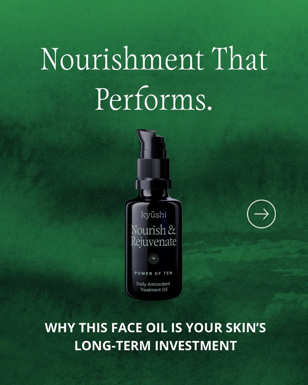You can&rsquo;t fake nourished skin.
When your radiance fades and fine lines deepen, it&rsquo;s not always &ldquo;aging.&rdquo; Often, your skin is simply underfed and will bounce back quickly.

Nourish &amp; Rejuvenate is our most nutrient dense oil