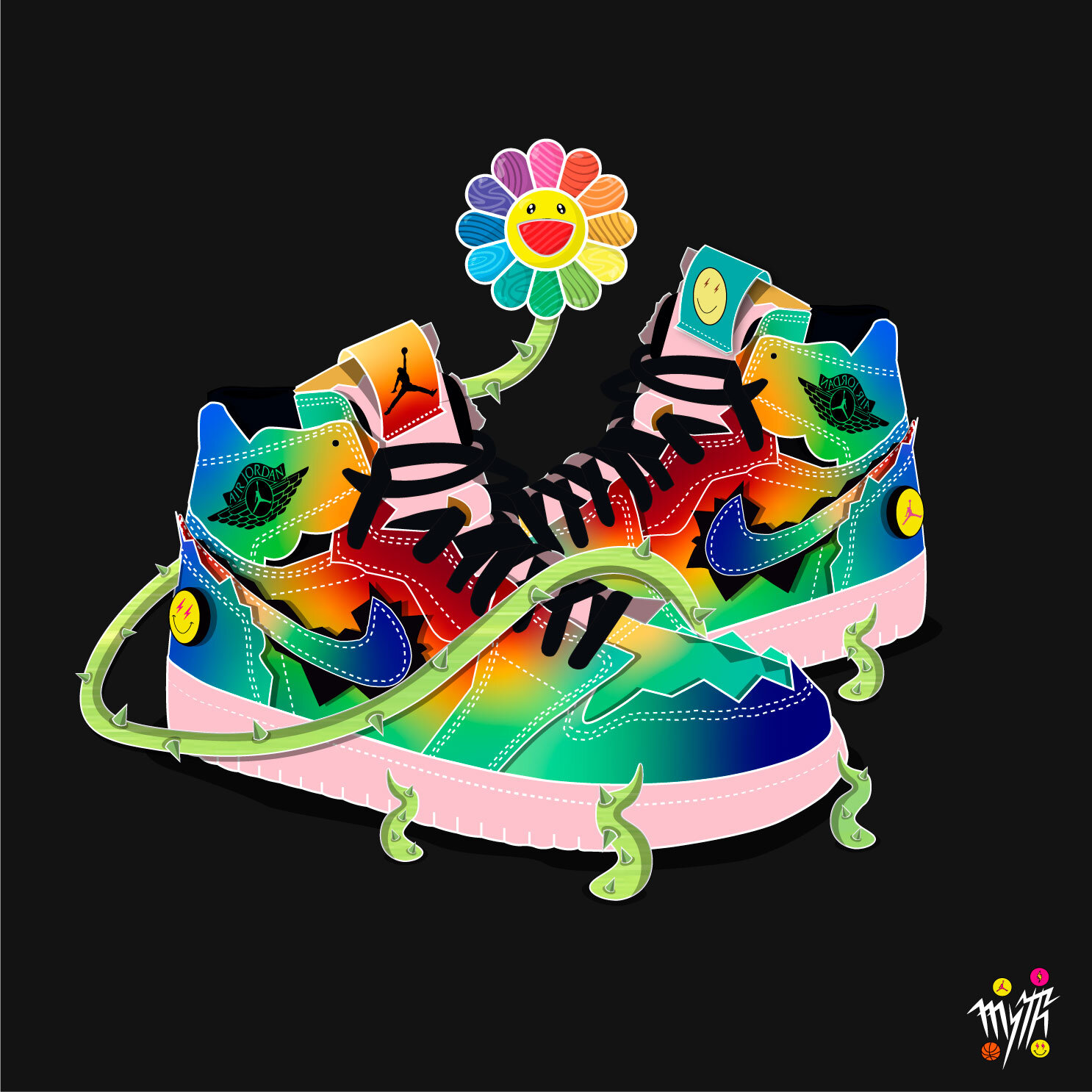 J Balvin x Air Jordan 1 — Pablo Myths