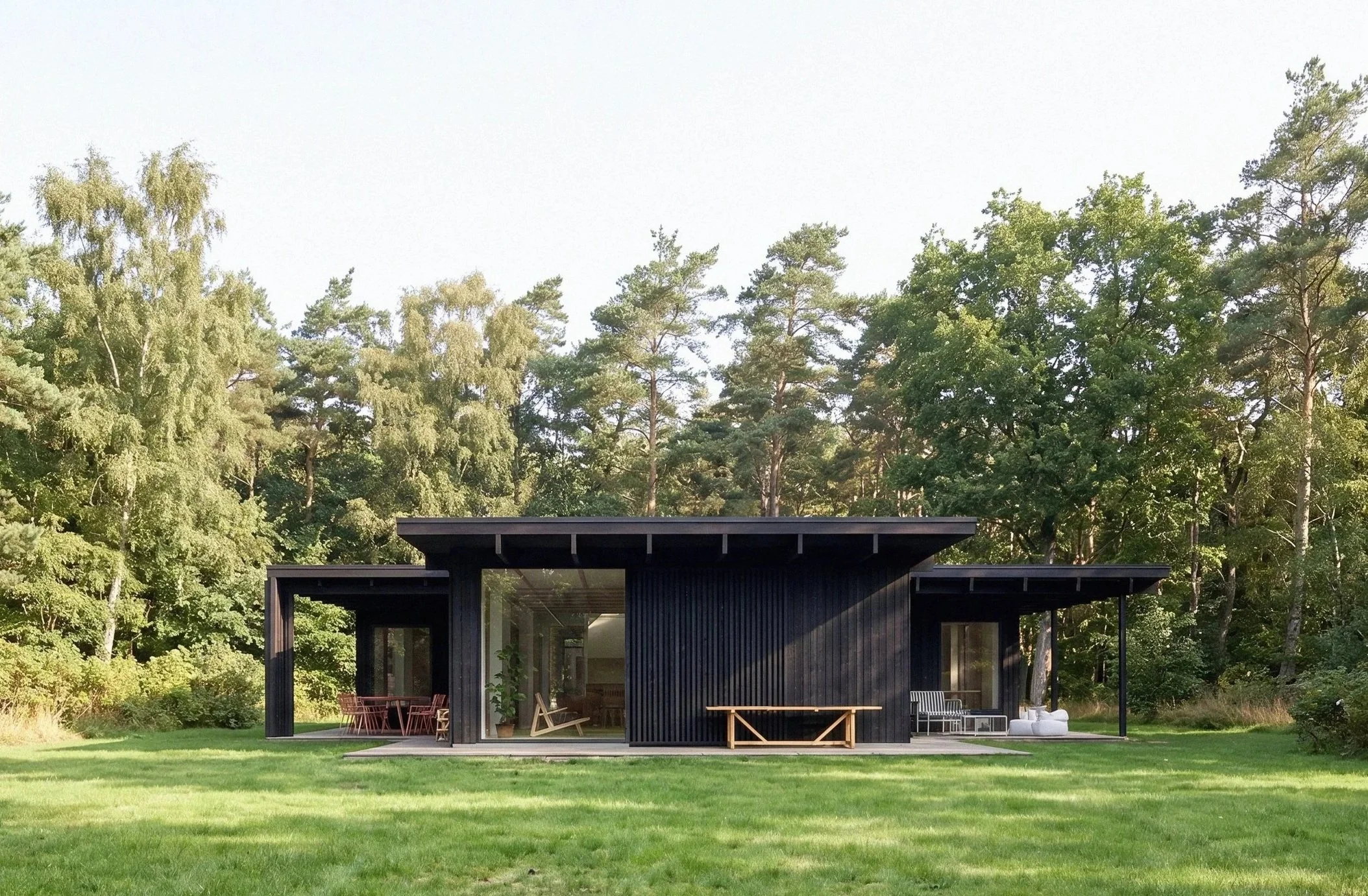 Nyt sommerhus med fladt tag