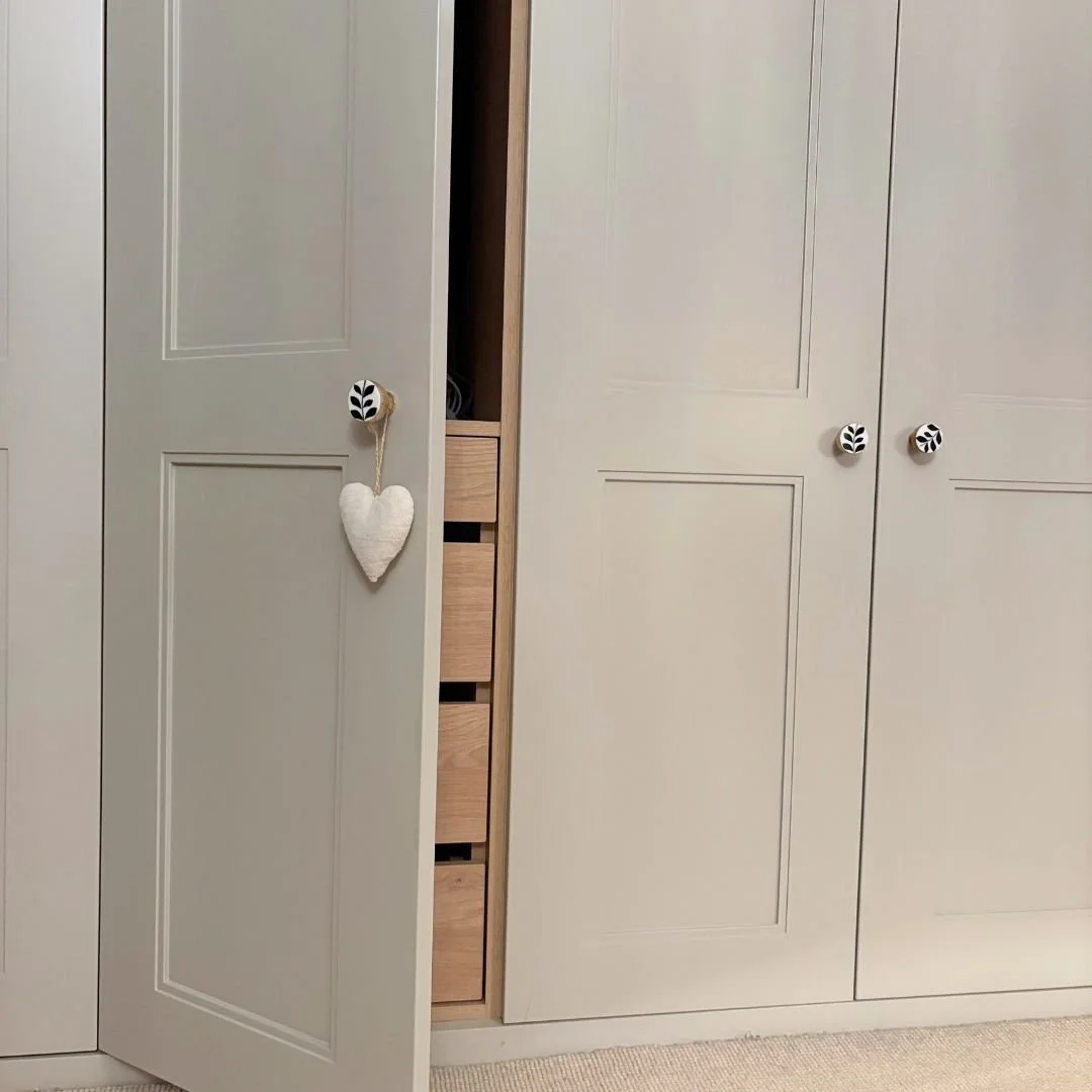 Did you know that fitted joinery doesn't have to be a set size?

In our home we had a deeper space than is standard for a wardrobe, and as we didn't want to start extending carpets we went for it and made them extra deep. This is particularly great f