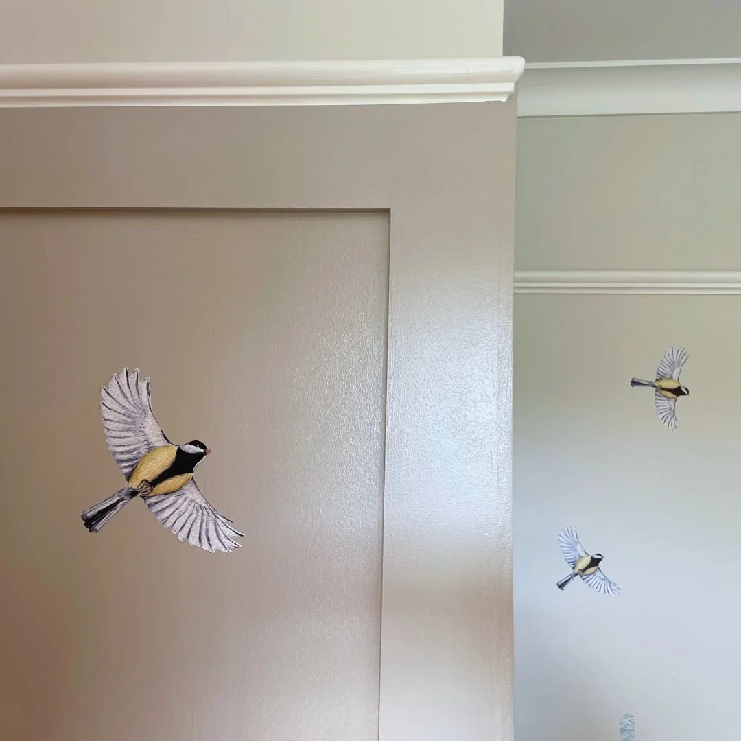 A little room designed to feel playful now, but still work as they grow.

We added simple panelling to give it a calm, timeless base, then layered in wall stickers of birds and animals for a bit of fun.

The nice thing is it&rsquo;s easy to change ov