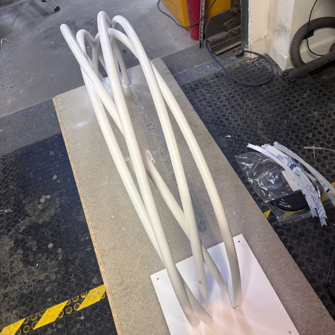 One of our favourite parts of a project is taking an idea from a sketch and seeing it become reality.

For Ageas, we wanted to create something that felt unique to them, rather than selecting an off-the-shelf feature light. The concept came directly 