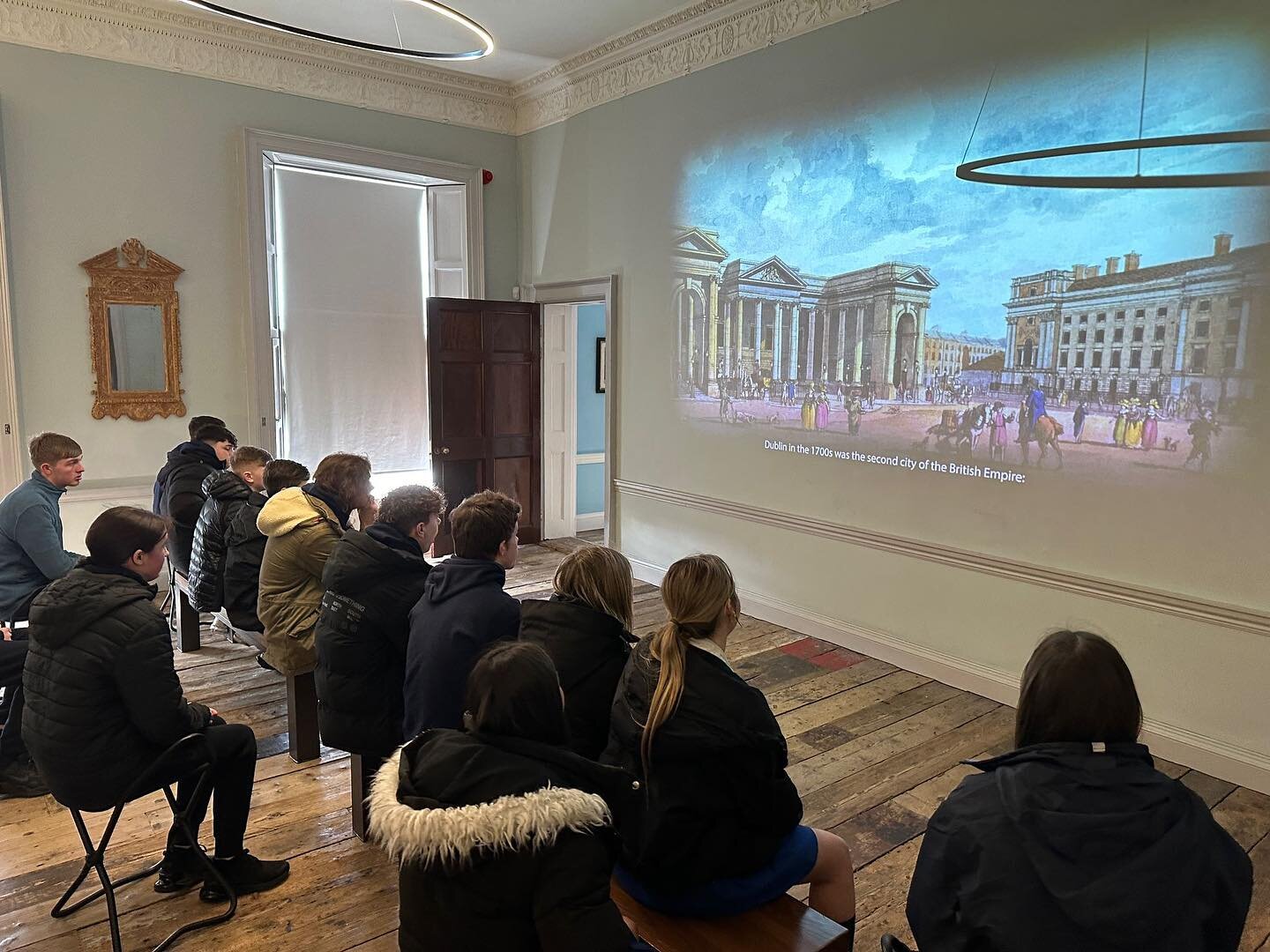 4th years visited 14 Henrietta Street to learn about its 300 years of history from Georgian beginning to tenement times with an excellent guided tour.