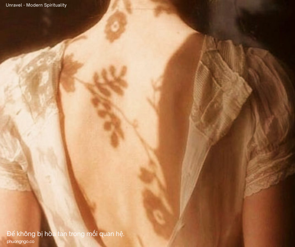 Tính nữ | Để không bị hòa tan trong mối quan hệ. 