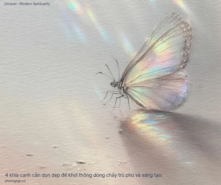 4 khía cạnh cần dọn dẹp để khơi thông dòng chảy trù phú và sáng tạo.