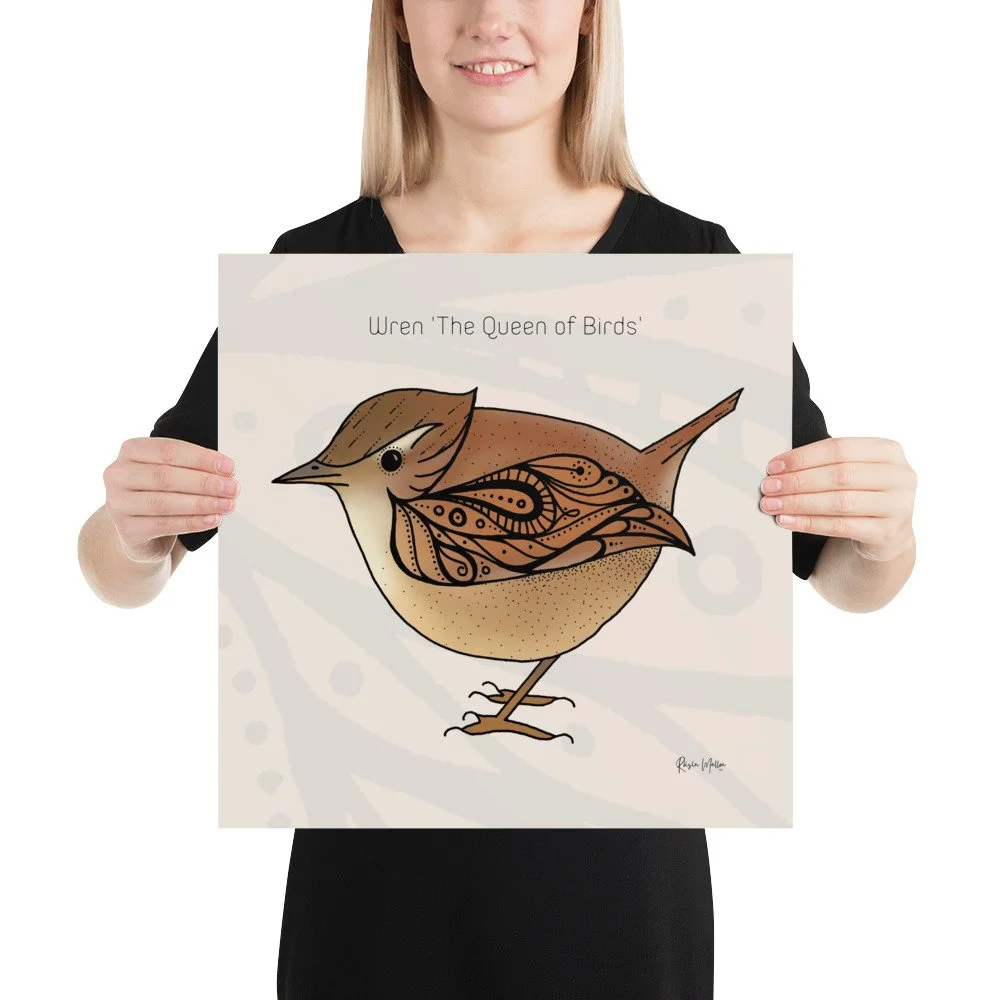 Wren – Personalised Art Print