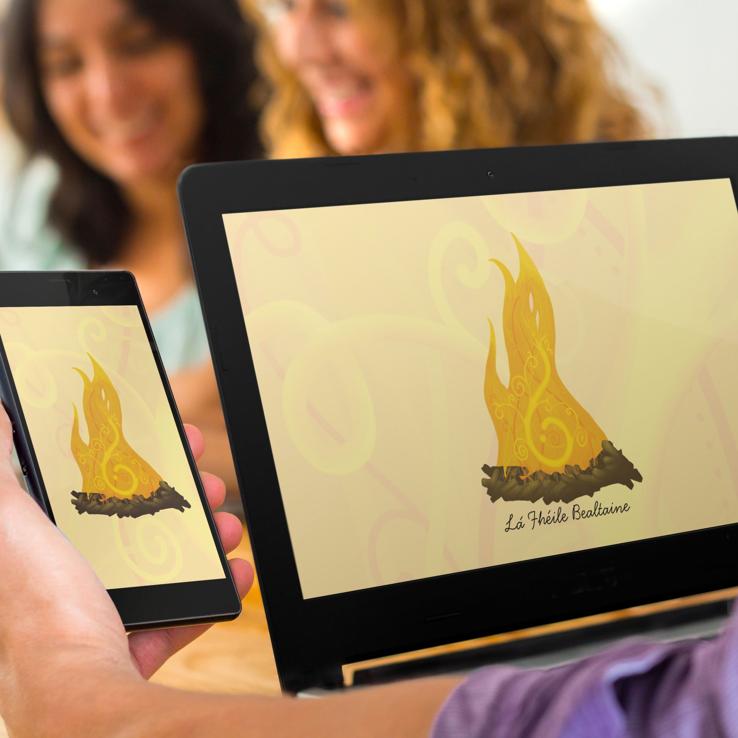 Bealtaine - digital wallpaper bundle for phone, laptop/desktop and tablet