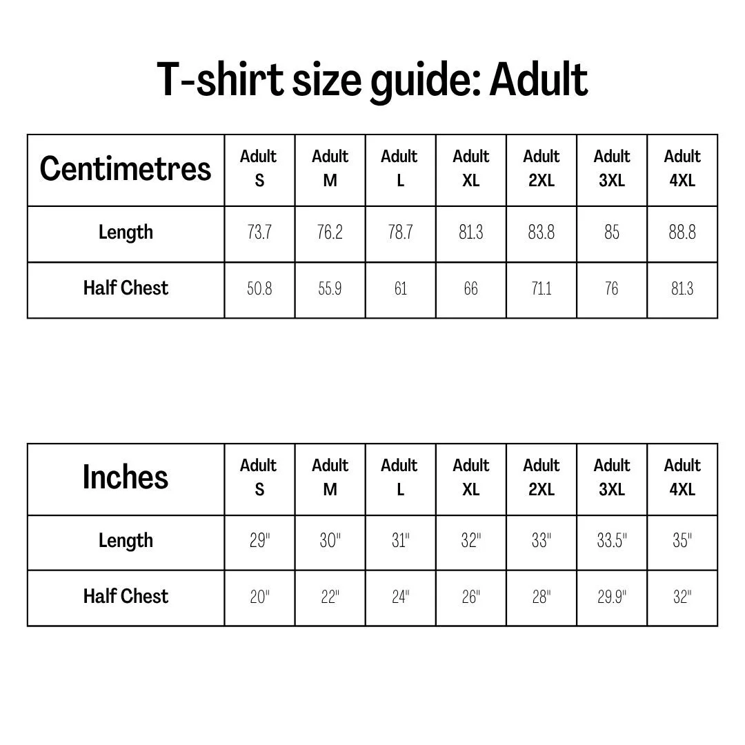 Gelato T-shirt size guide Adult.jpg