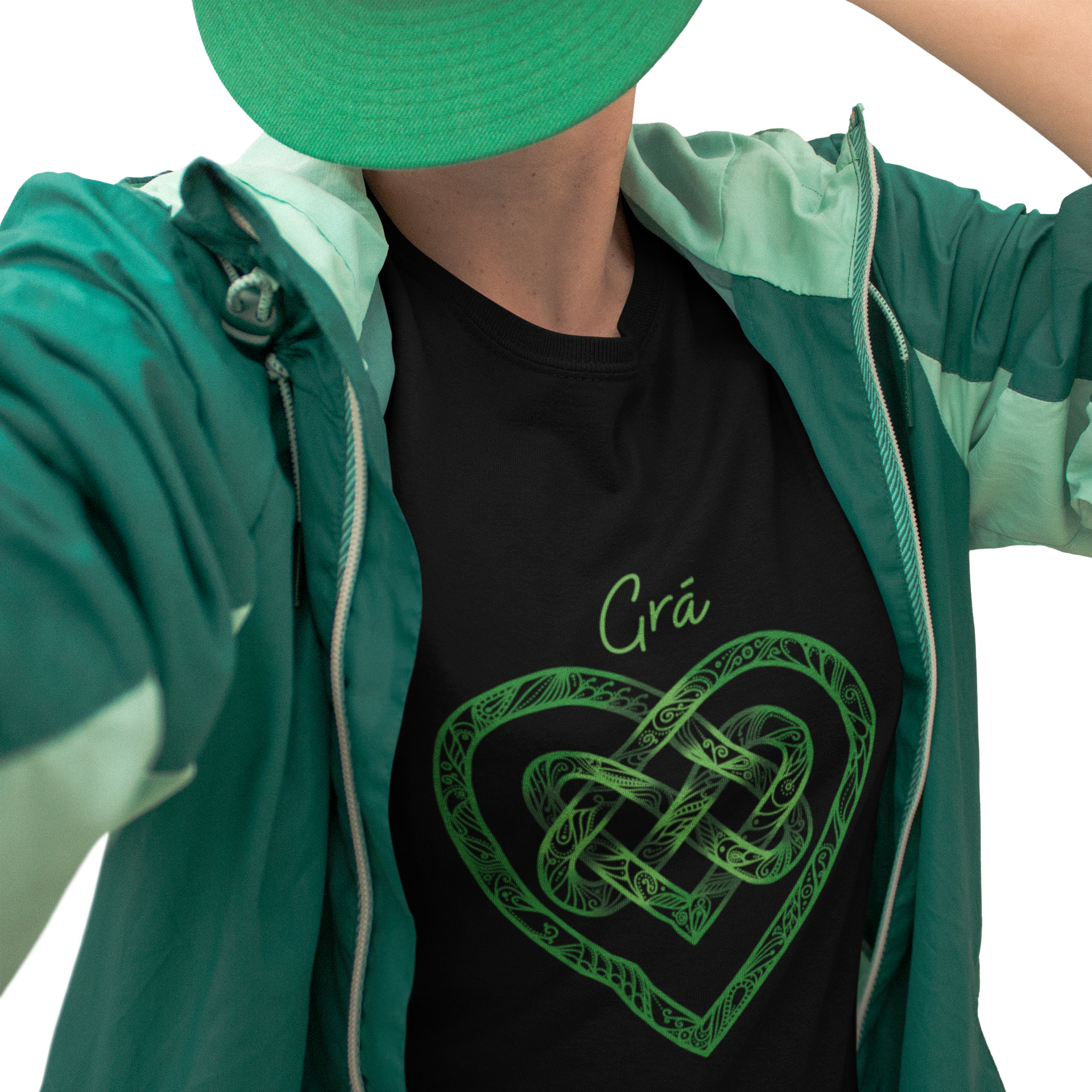 transparent-selfie-of-a-girl-wearing-green-clothes-and-a-round-neck-t-shirt-mockup-a16213.png