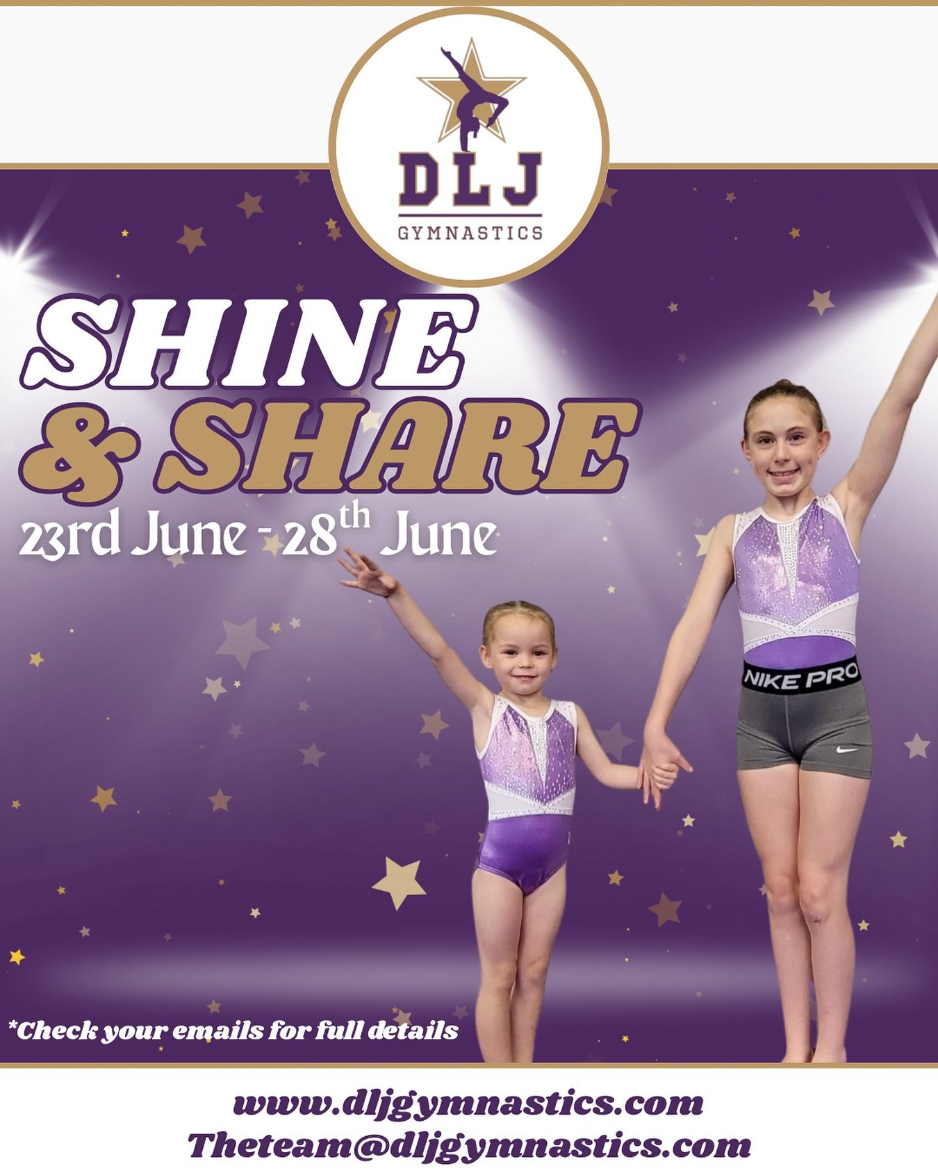 It&rsquo;s Share and shine week! We can&rsquo;t wait to invite our parents/carers into the gym💜
&mdash;&mdash;&mdash;&mdash;&mdash;&mdash;&mdash;&mdash;&mdash;&mdash;&mdash;&mdash;&mdash;&mdash;&mdash;&mdash;&mdash;&mdash;&mdash;&mdash;&mdash;&mdash