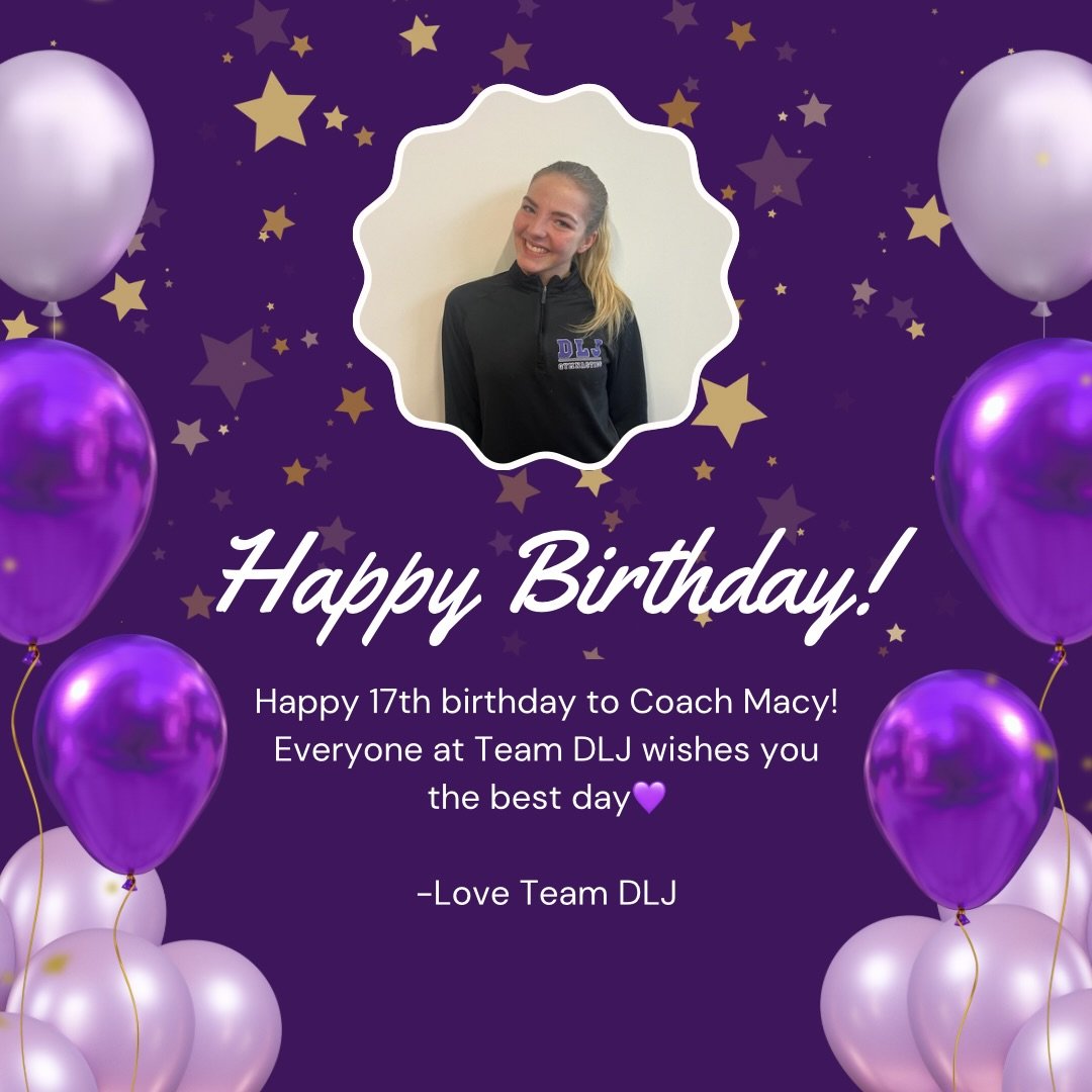 Happy birthday Coach Macy💜
&mdash;&mdash;&mdash;&mdash;&mdash;&mdash;&mdash;&mdash;&mdash;&mdash;&mdash;&mdash;&mdash;&mdash;&mdash;&mdash;&mdash;&mdash;&mdash;&mdash;&mdash;&mdash;&mdash;
British Gymnastics affiliated club based in Gillingham (ME7 