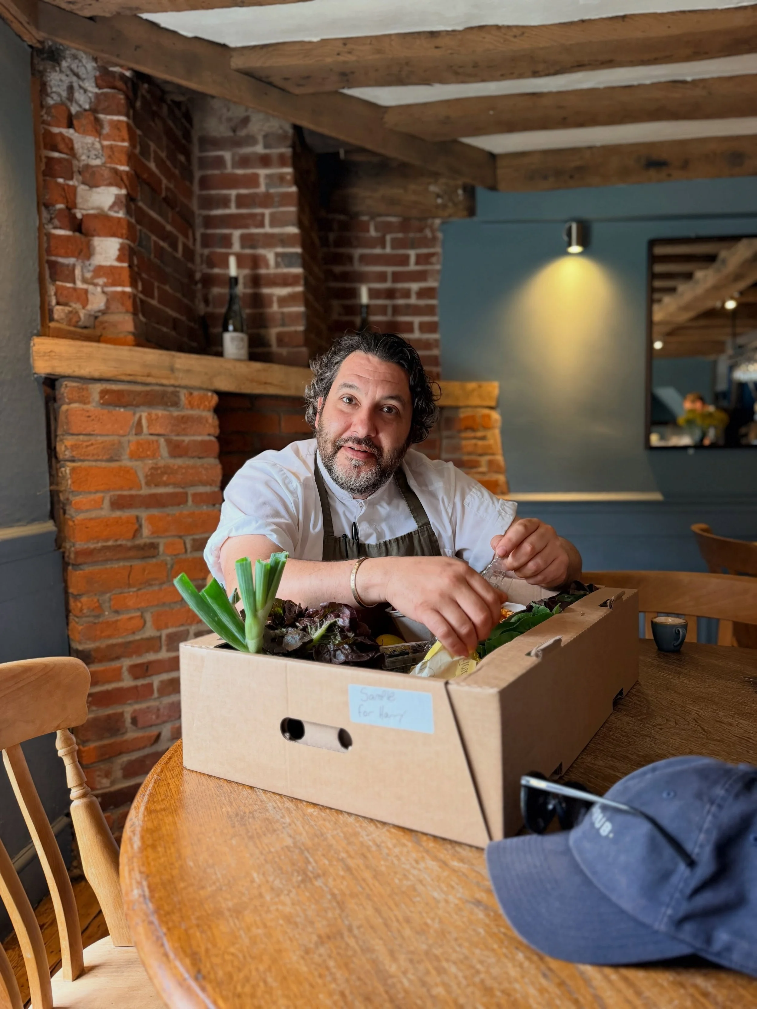 Always great to catch up with customers. They have as much to teach us as we have to offer. Our short supply chain means we can make changes fast and feedback is one cross of the chops.

This fine gent is @chef_lloydwilliams, head chef of @theploughr