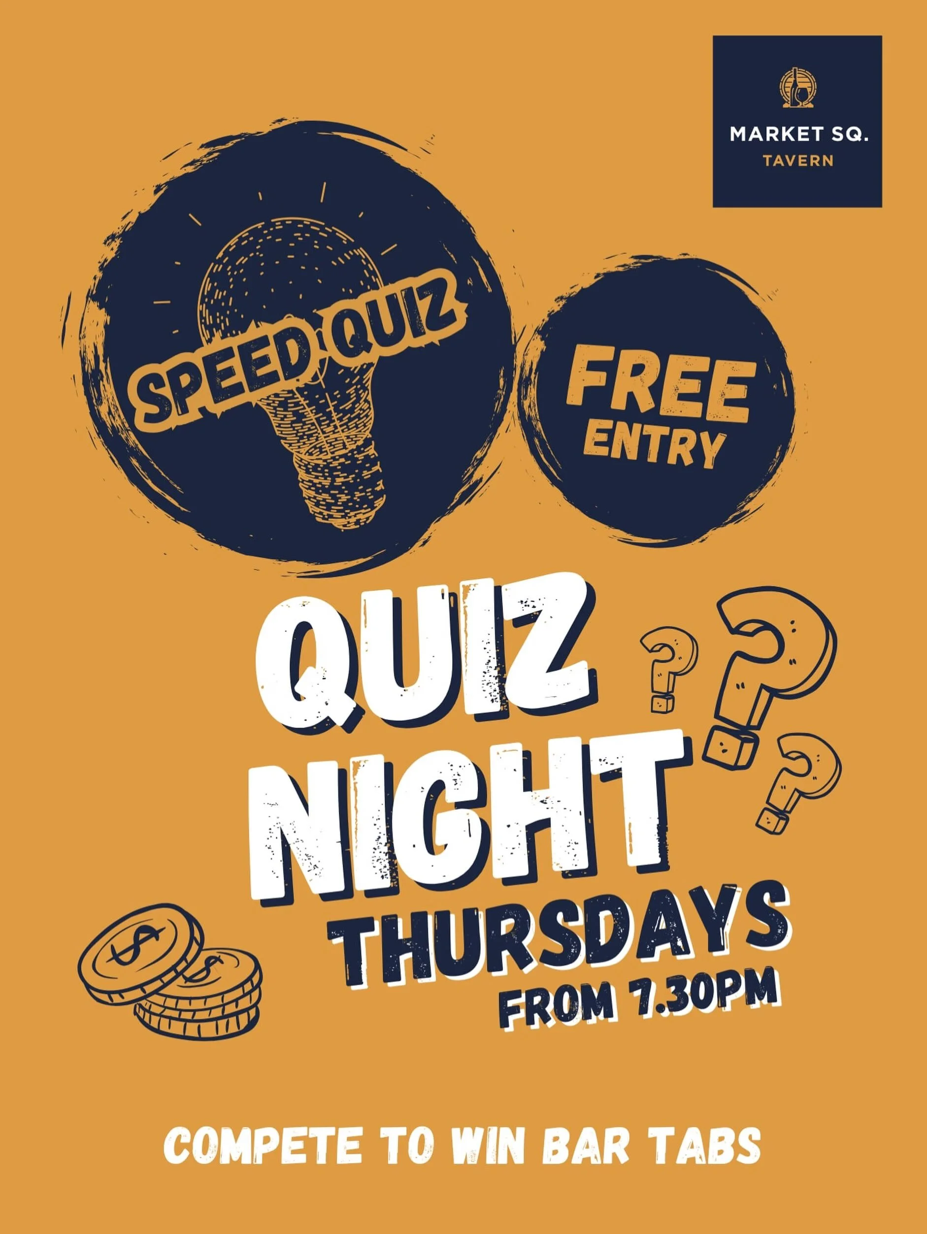 🚨 SPEED QUIZ TONIGHT! 🚨

Think you&rsquo;ve got what it takes? 🧠⚡ Join us from 7:30pm and battle it out for the chance to WIN a bar tab! 🍻

And because quiz brains need feeding&hellip; 🍕
🍕 Pizza &amp; pint &pound;12
🍹 Happy Hour 3&ndash;7pm &m