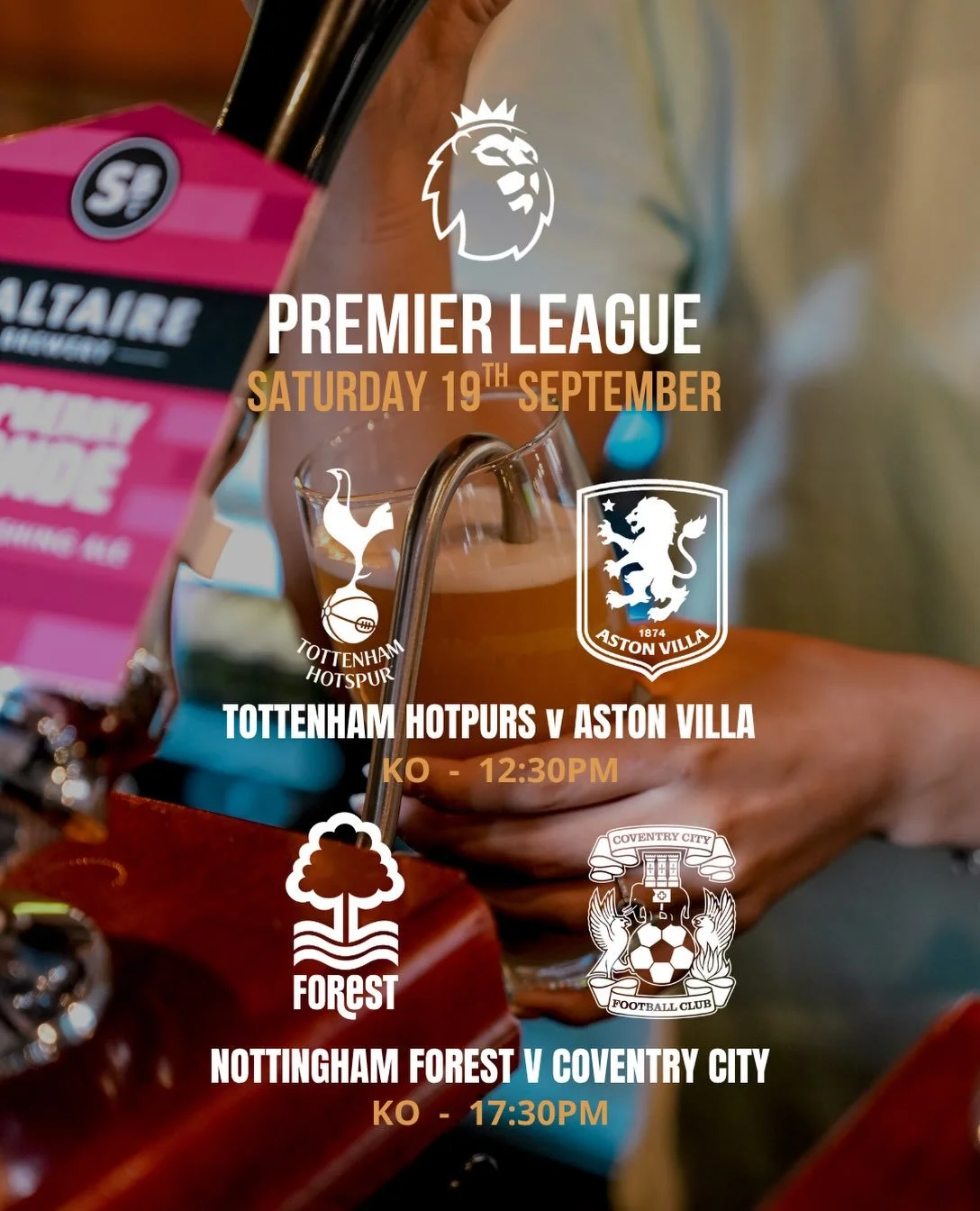⚽️ A full weekend of Premier League action, the last before the international break &hellip; plus Leeds United live on the big screens this Sunday! 💙💛

Make a day of it at Market Square with tasty food, great drinks and half-price gaming all day Su