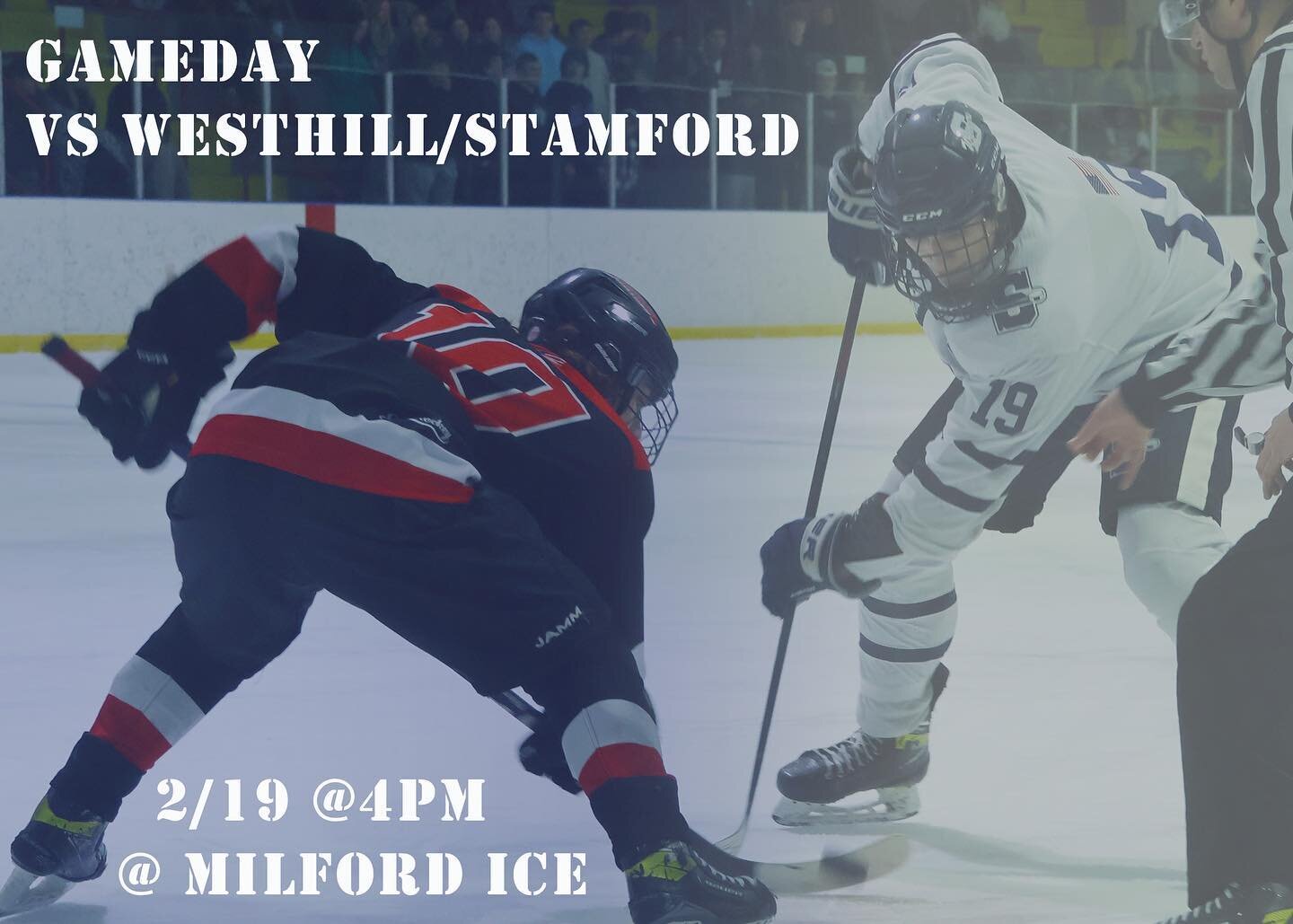 LAST HOME GAME TODAY ‼️🚨 Pack the barn at 4pm and watch the Staples boys take on Westhill/Stamford ⚒️