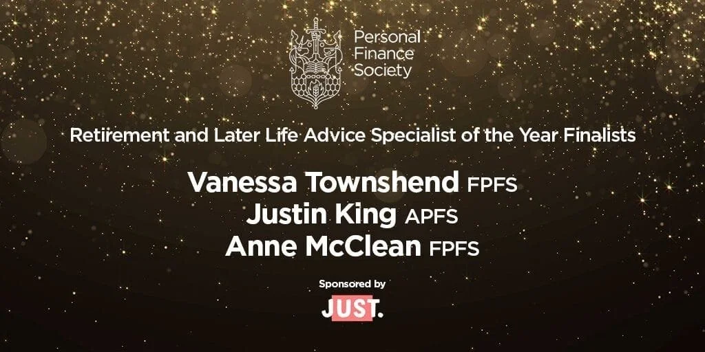Finalist in ‘Retirement and Later Life Advice Specialist of the Year’ category at PFS Awards