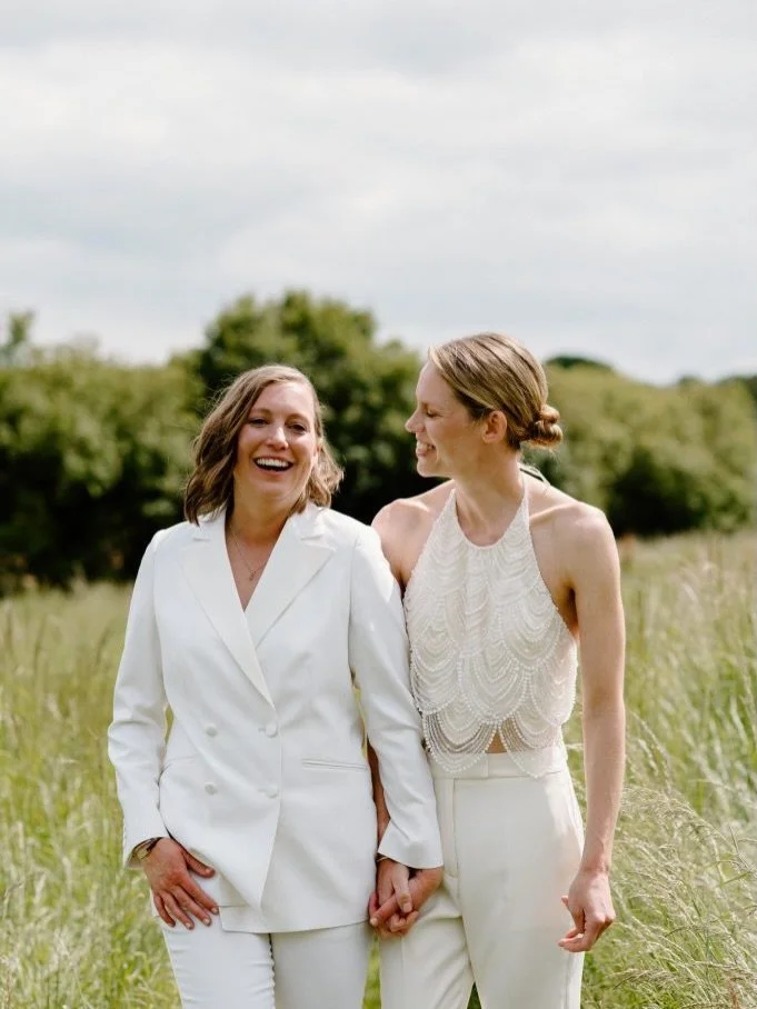 Throwback to this super laid back couple. 
An outdoor ceremony, guests glamping over in tents and dancing in fields, this wedding set up suited Jess and Katie&rsquo;s chilled back &amp; fun personalities. 
Keeping hair and makeup relaxed and very muc