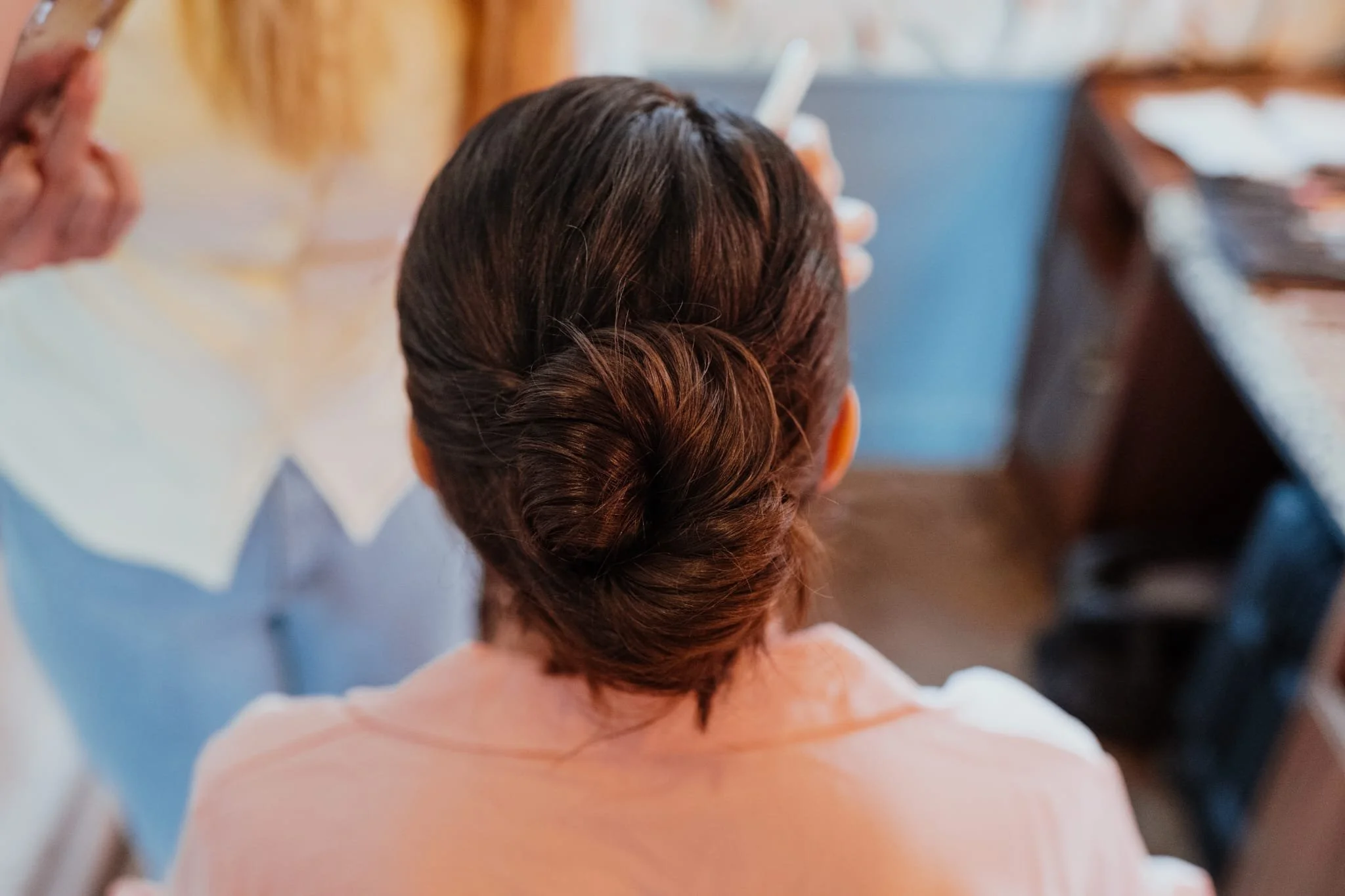 Modern bridal wedding hair artist London