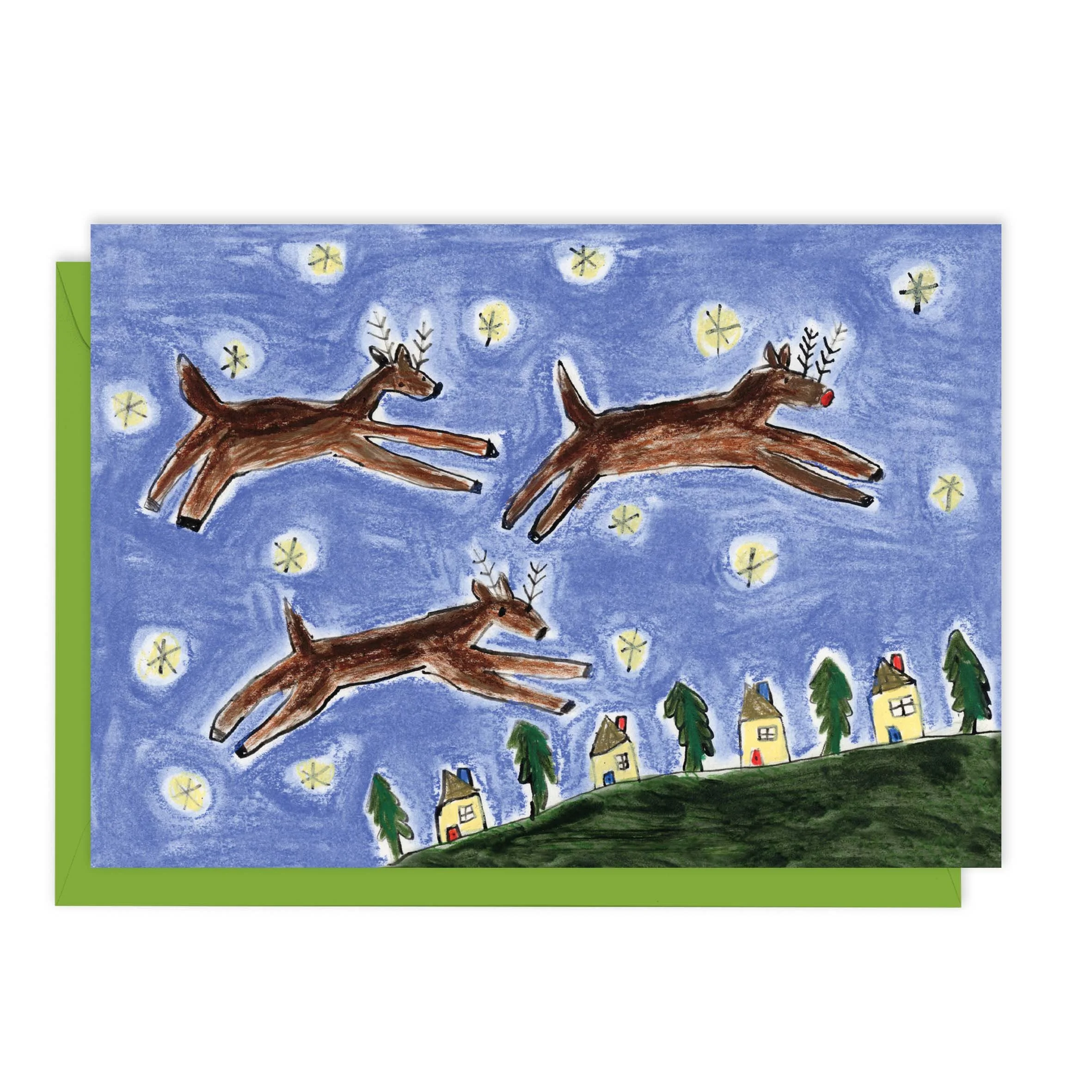 Festive Reindeer Greetings Card | Animal | Christmas