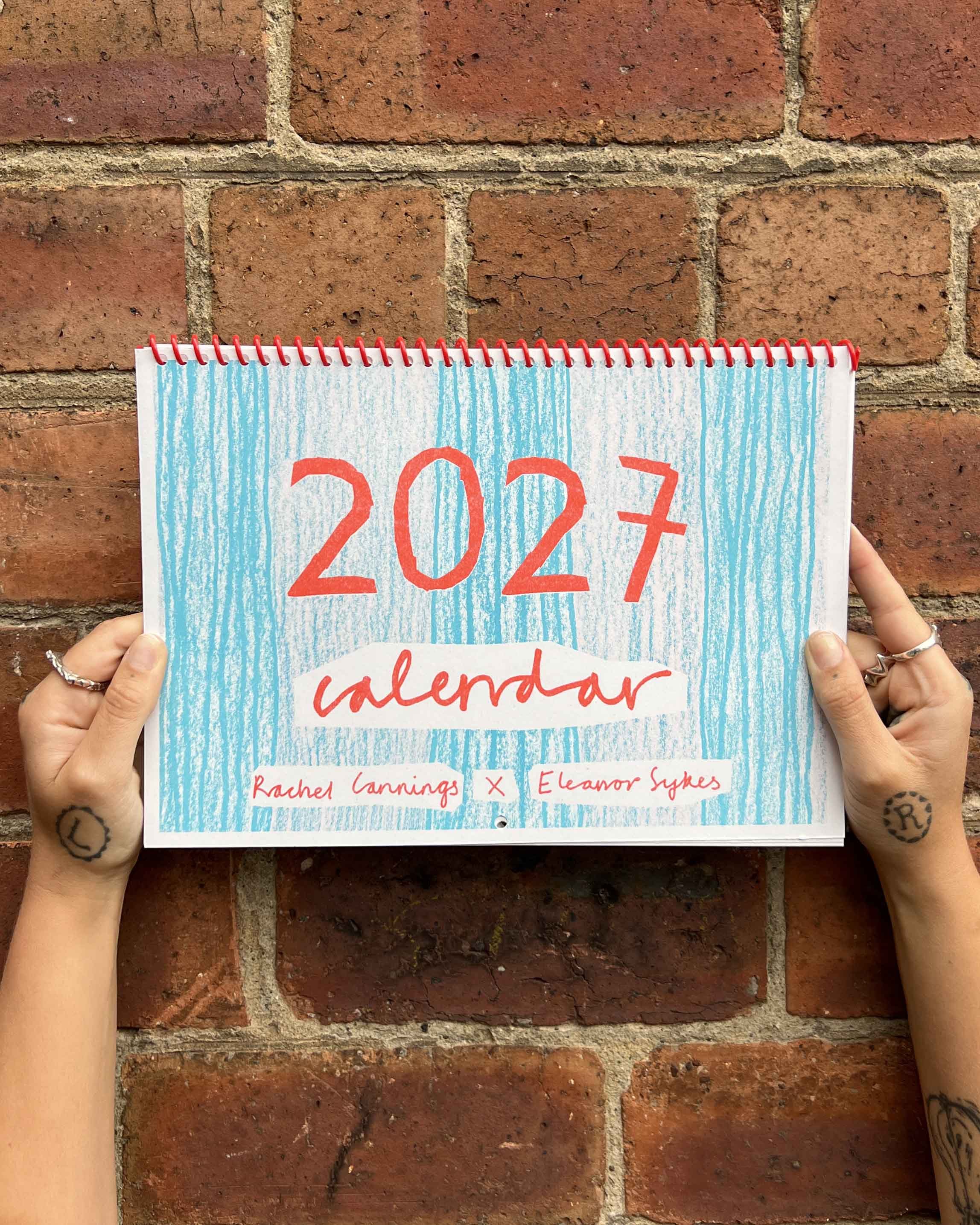 2027 Risograph Illustrated Wall Calendar | PRE-ORDER