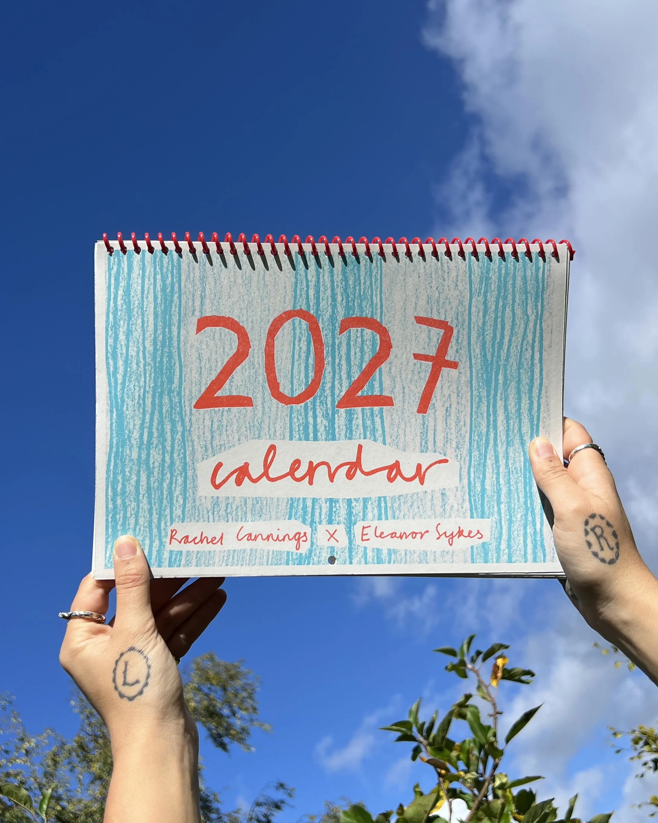 2027 Risograph Illustrated Wall Calendar