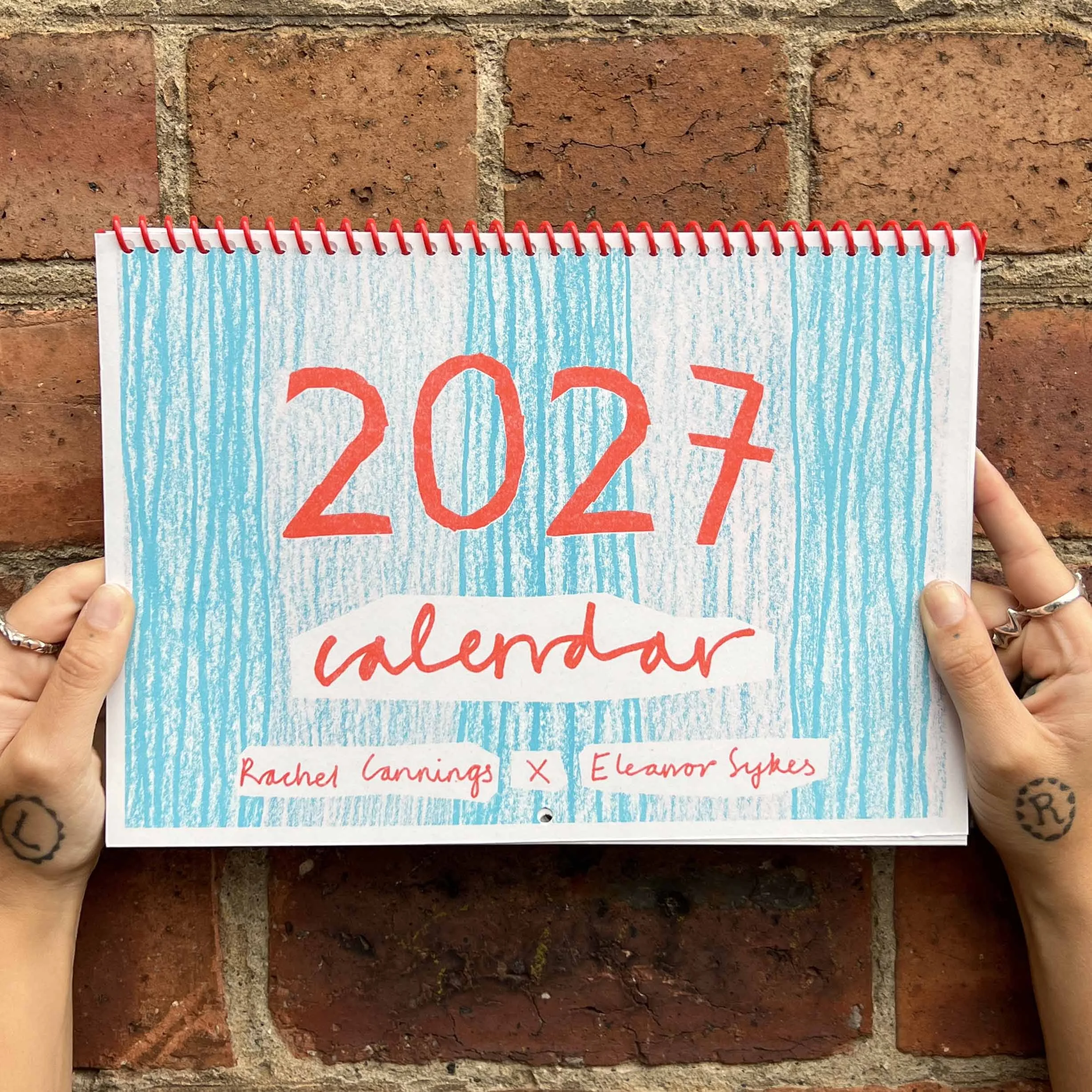 2027 Risograph Illustrated Wall Calendar | PRE-ORDER